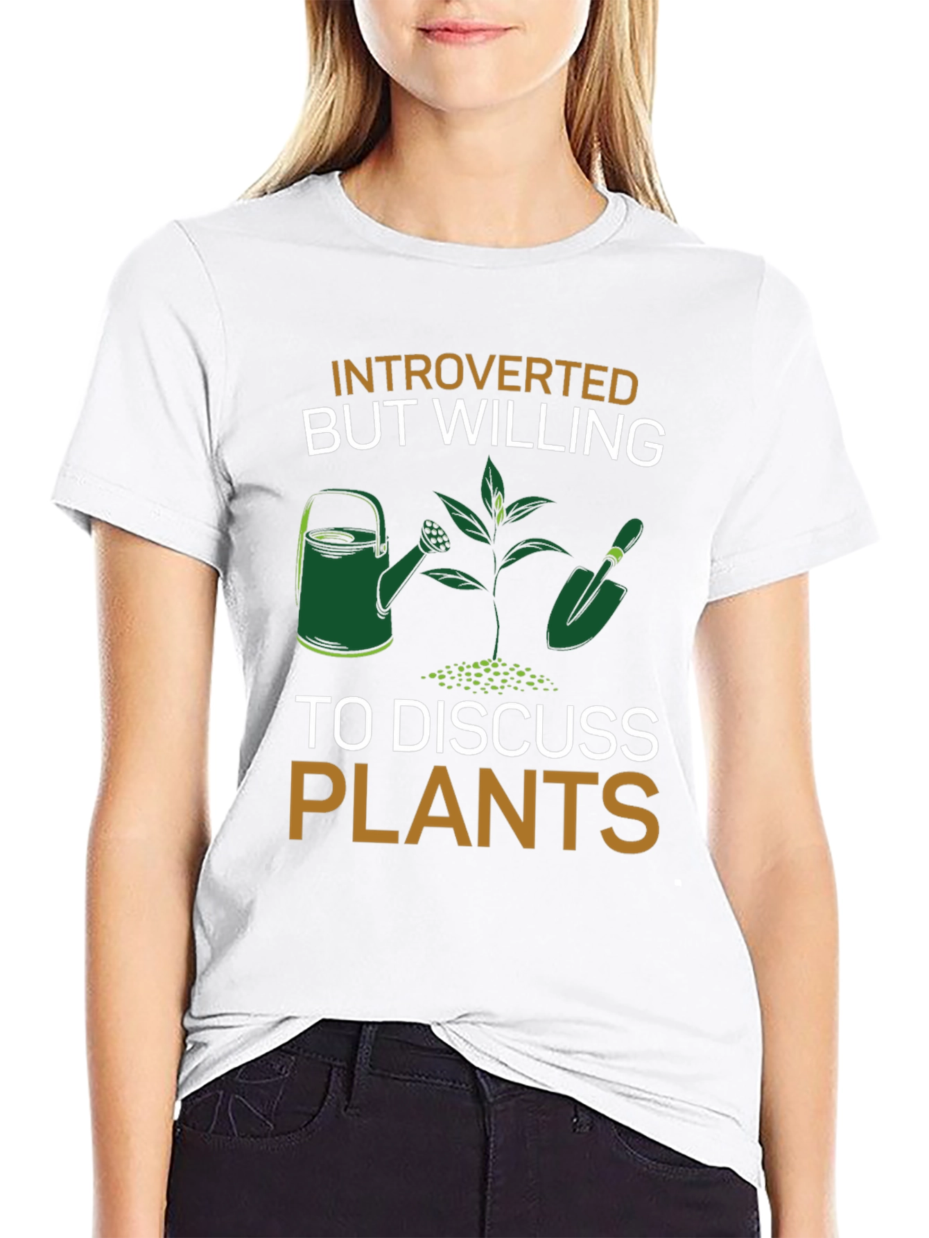 Introverted Plants T-Shirt - Gardener Gift
