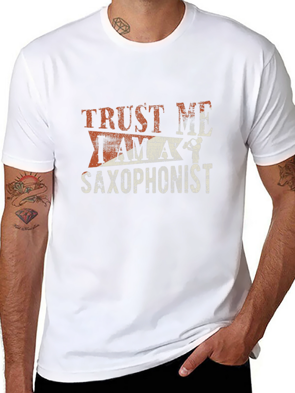 Trust Me Saxophonist Graphic T-Shirt