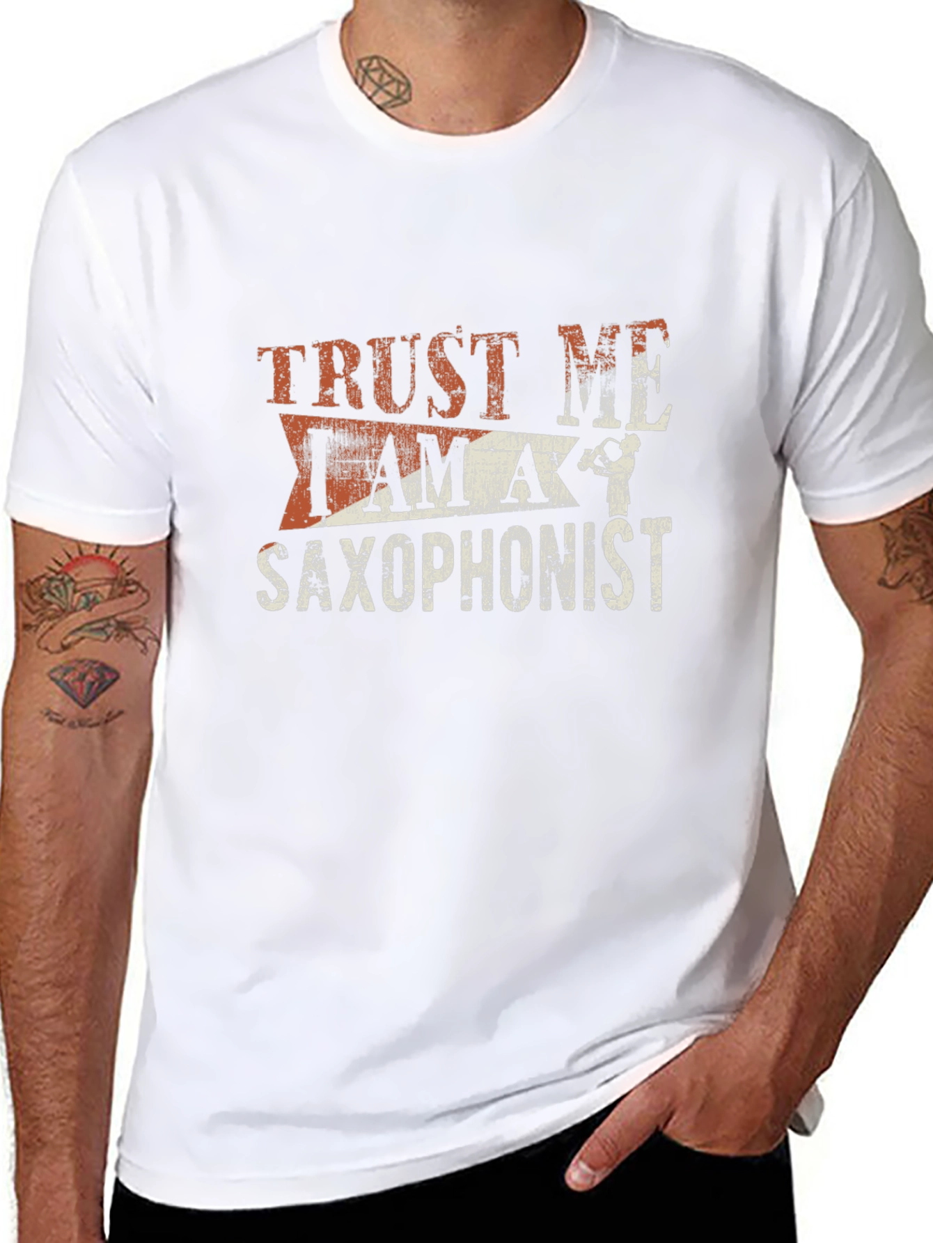 Trust Me Saxophonist Graphic T-Shirt