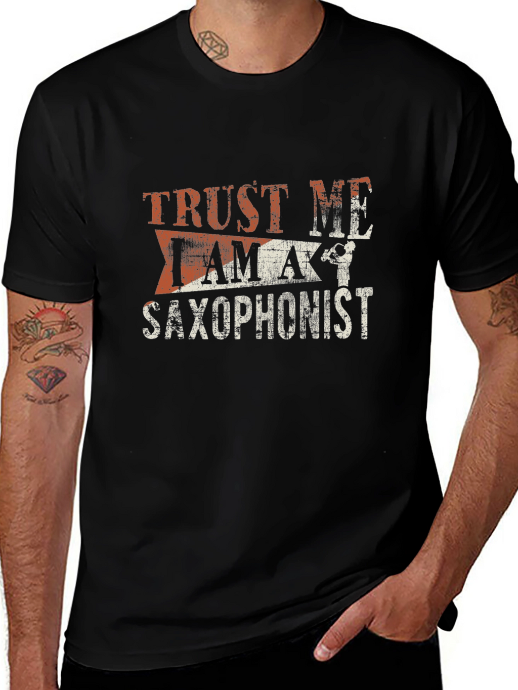 Trust Me Saxophonist Graphic T-Shirt