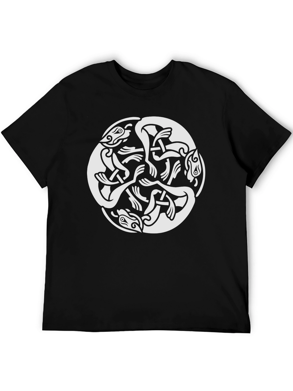 Celtic Knot Dragon T-Shirt - Black