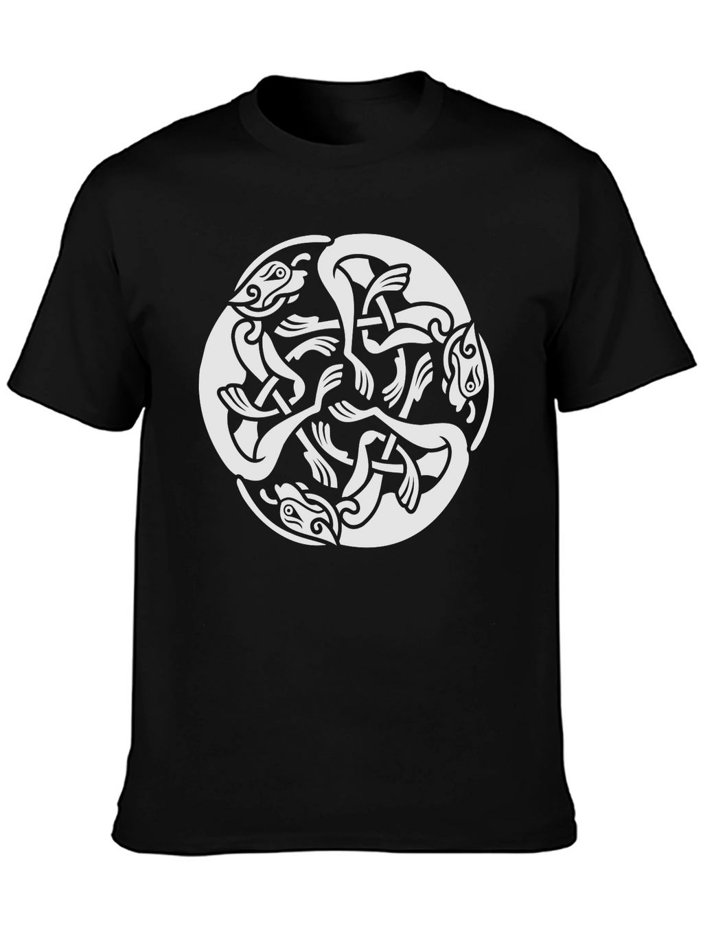 Celtic Knot Dragon T-Shirt - Black