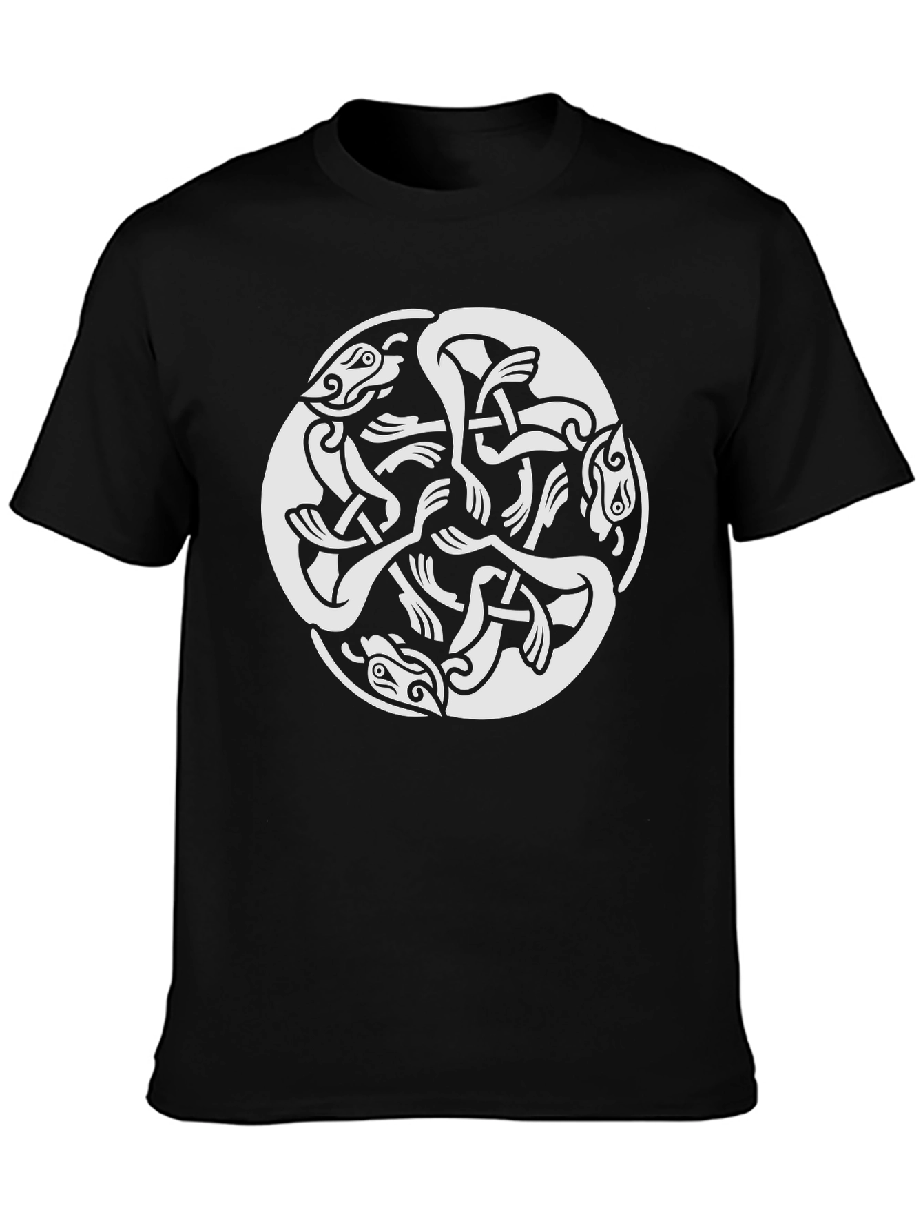 Celtic Knot Dragon T-Shirt - Black