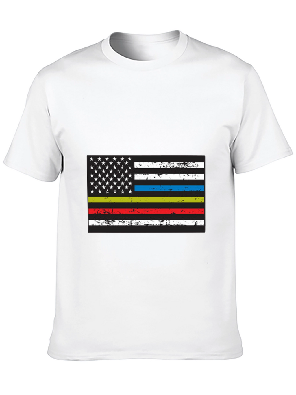 Thin Line American Flag Graphic Tee