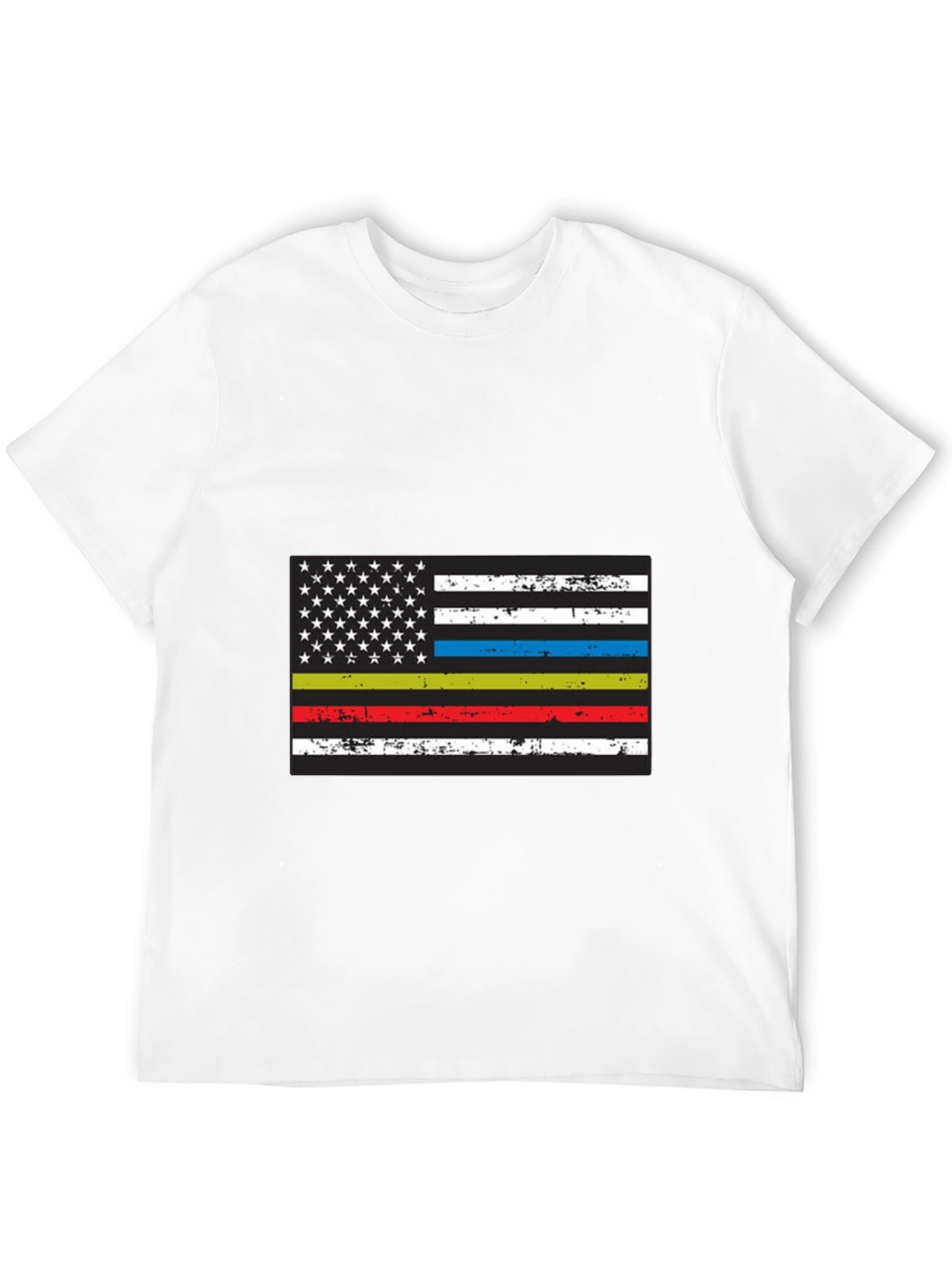Thin Line American Flag Graphic Tee