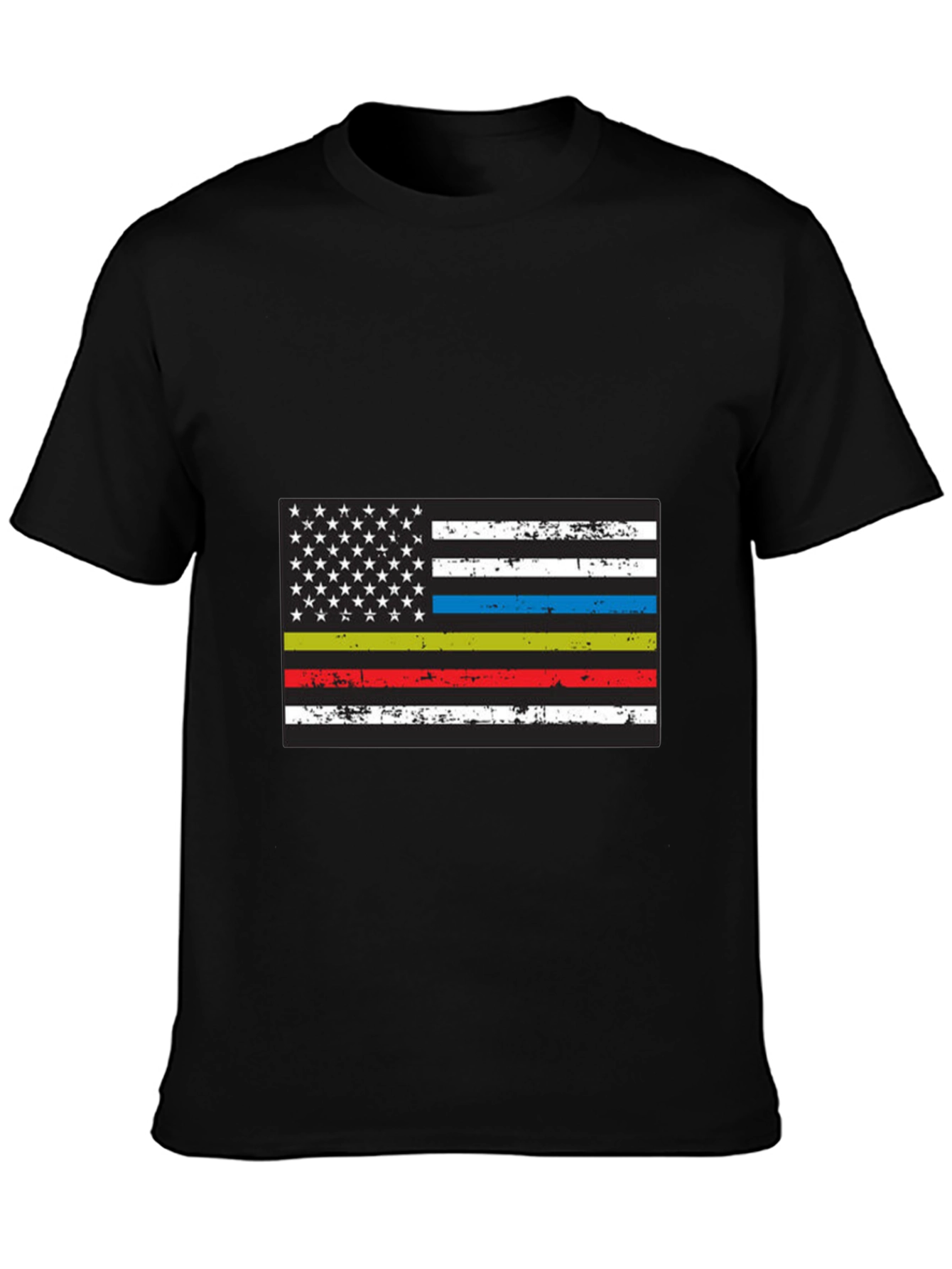 Thin Line American Flag Graphic Tee