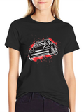 Car Graphic T-Shirt - Black