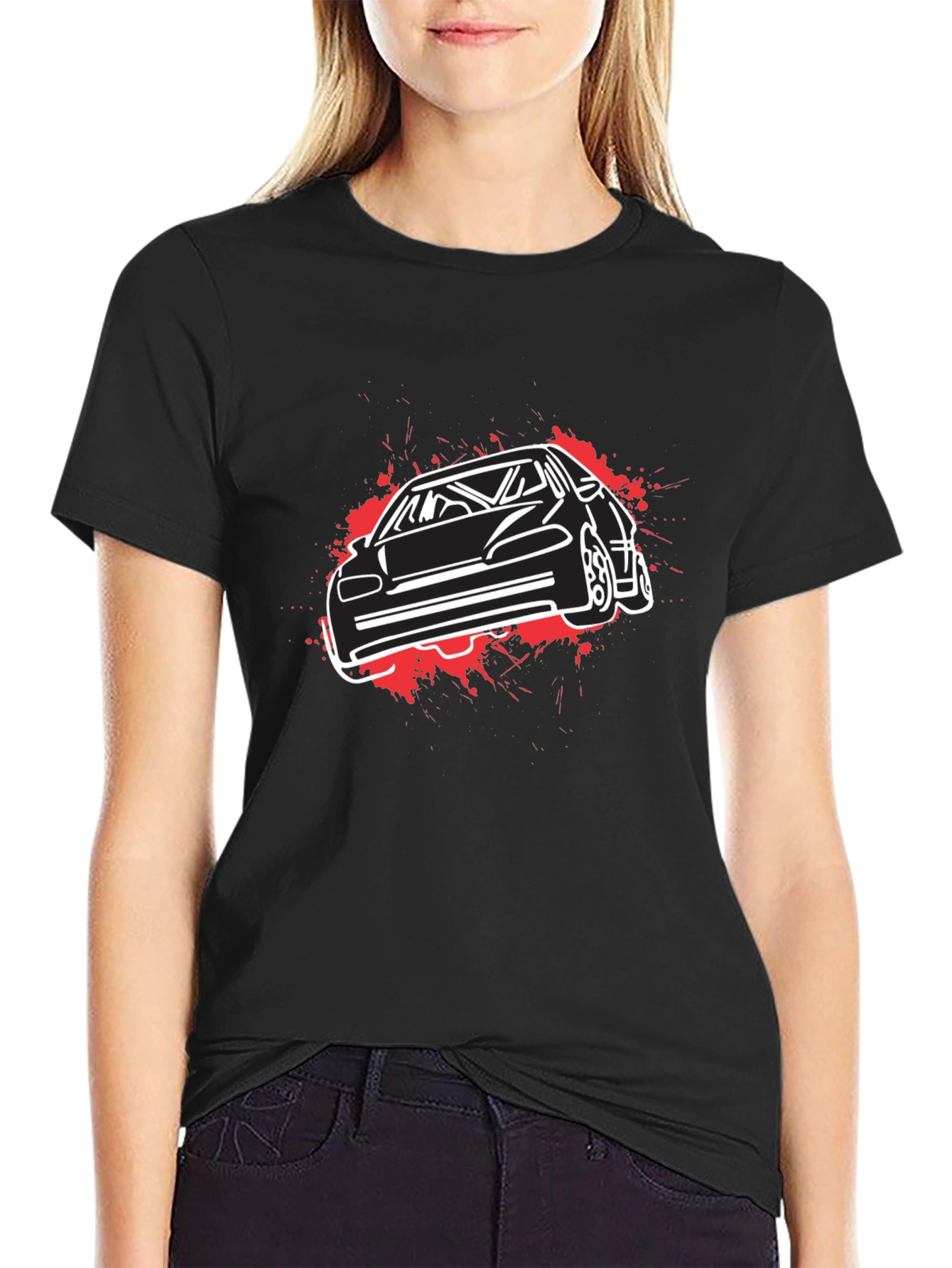Car Graphic T-Shirt - Black