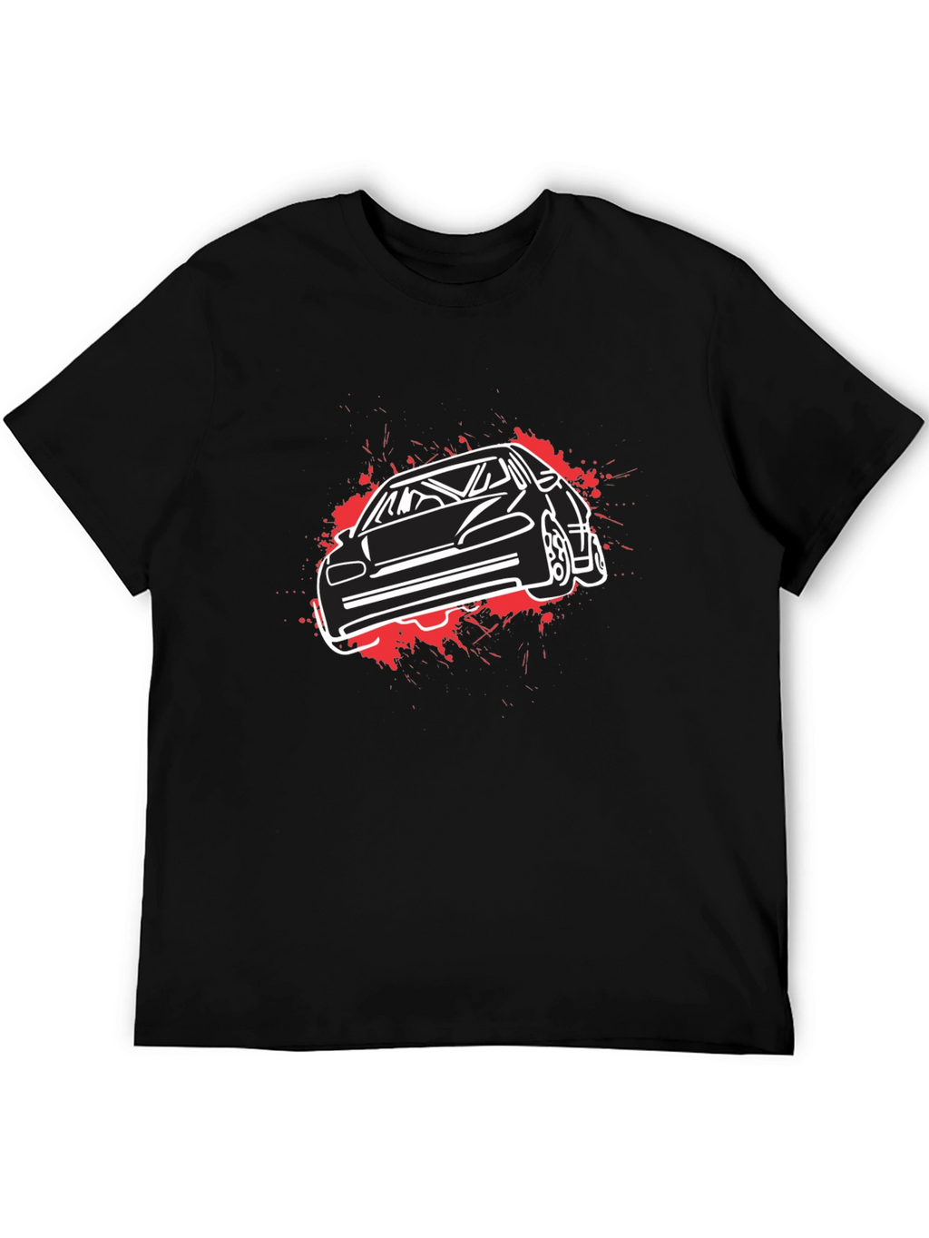 Car Graphic T-Shirt - Black