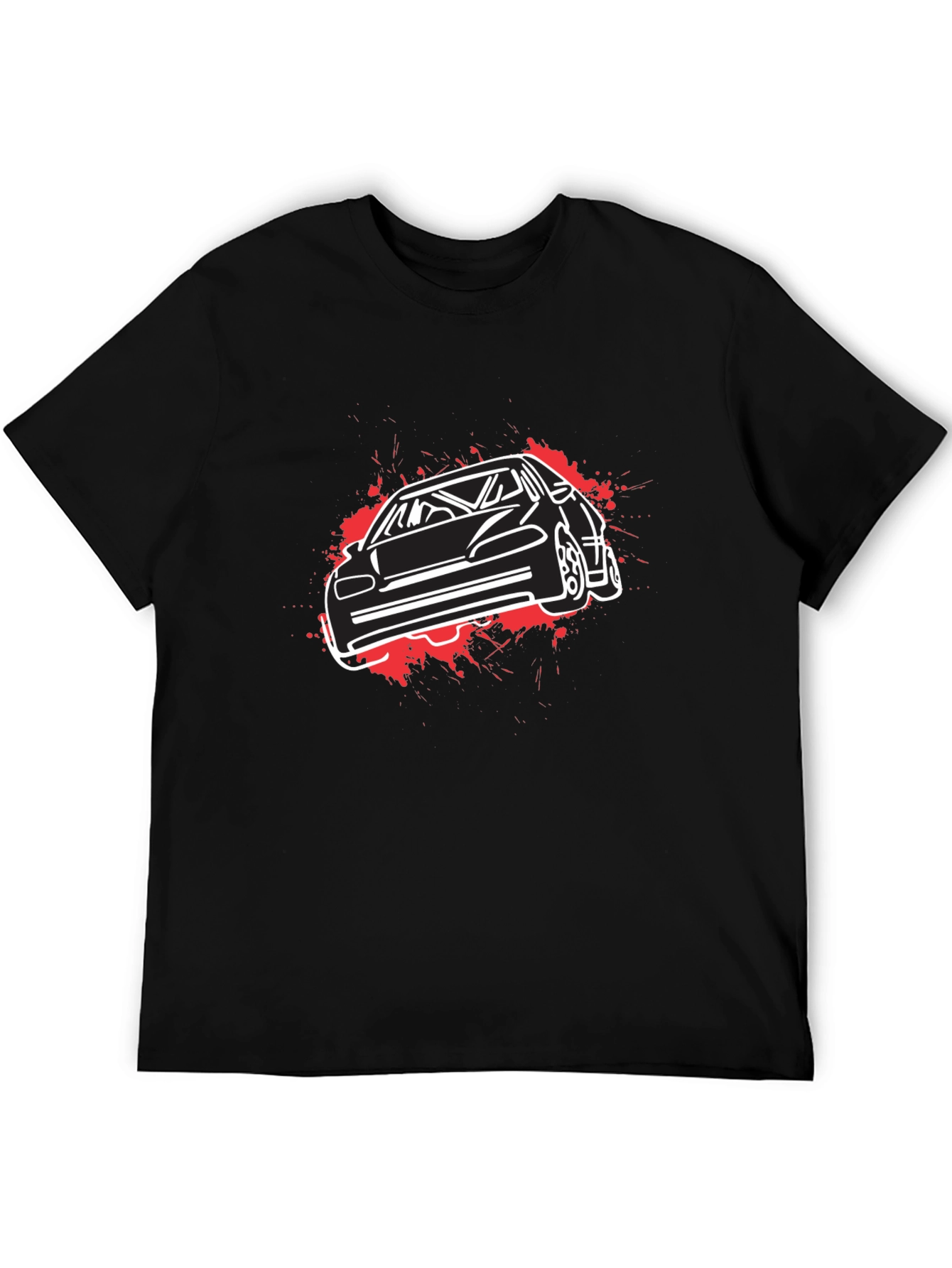 Car Graphic T-Shirt - Black