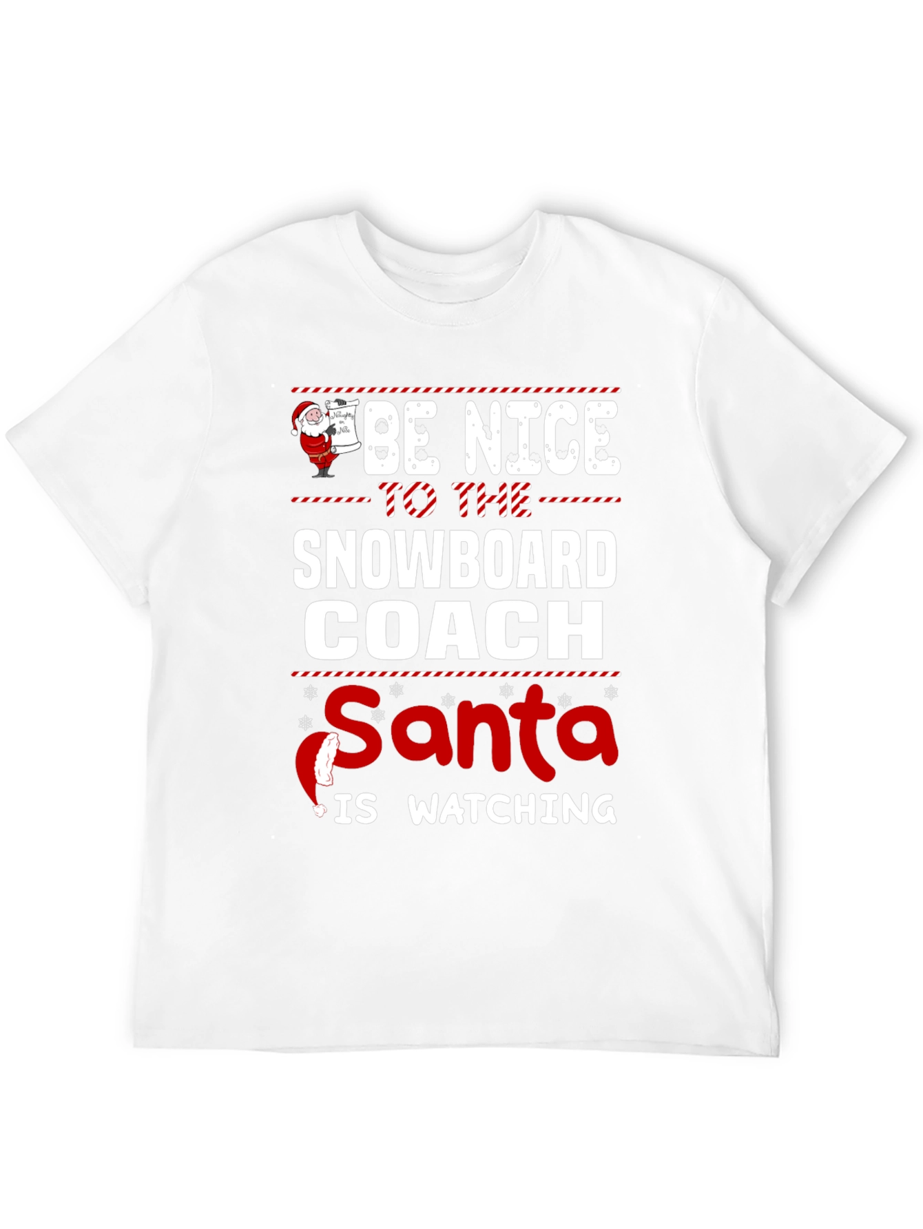 Funny Snowboard Coach Christmas T-Shirt