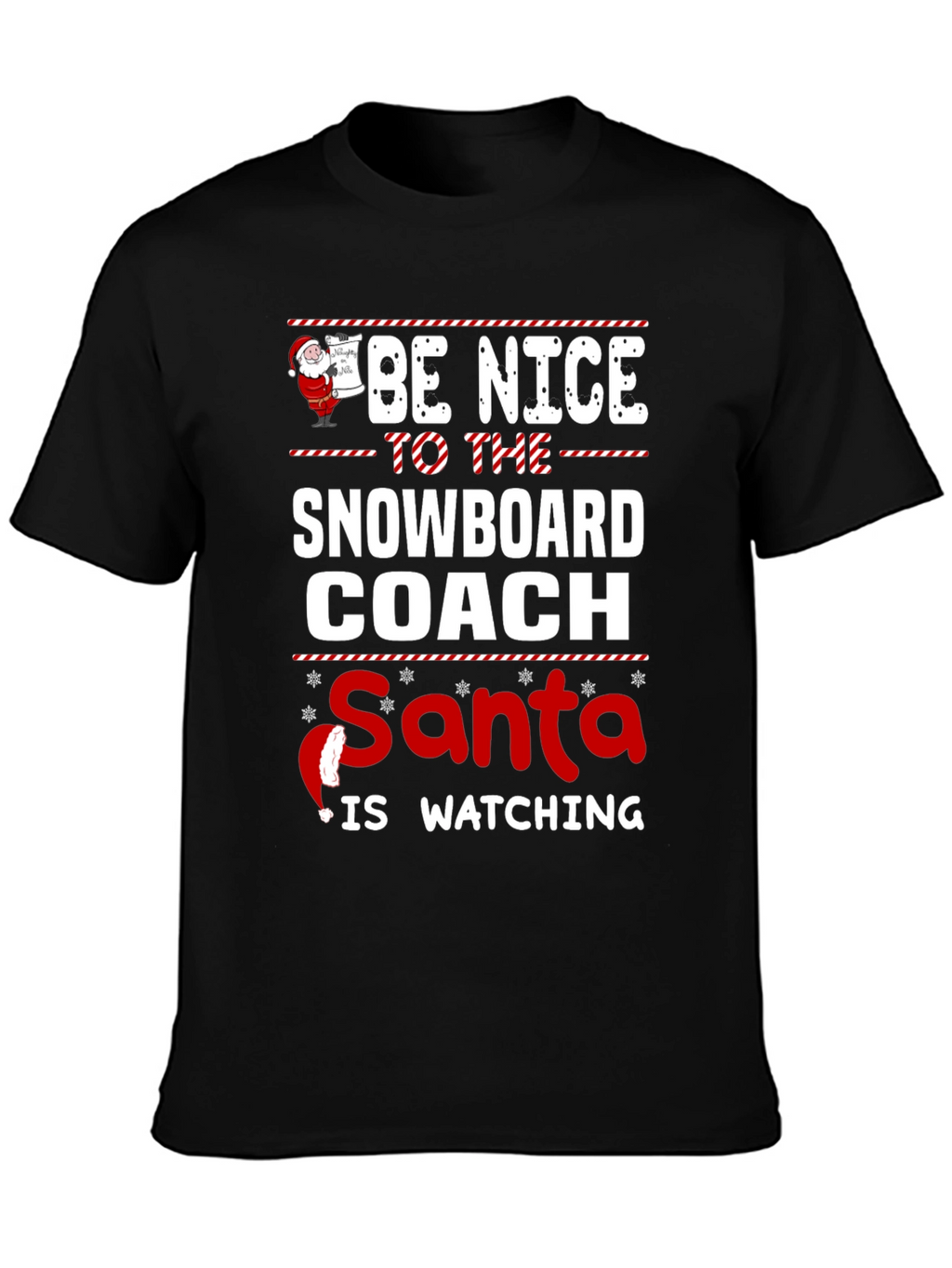 Funny Snowboard Coach Christmas T-Shirt