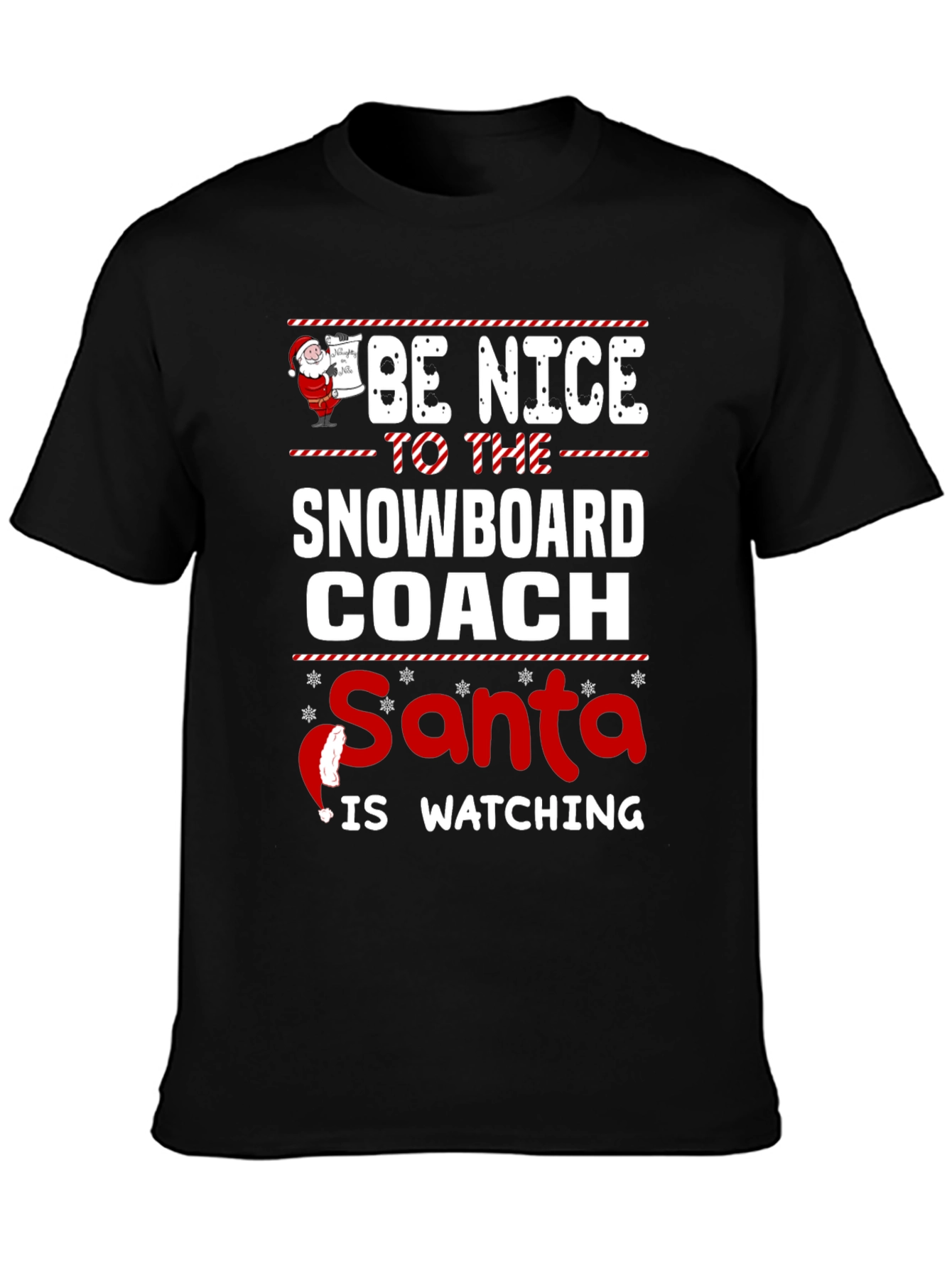 Funny Snowboard Coach Christmas T-Shirt