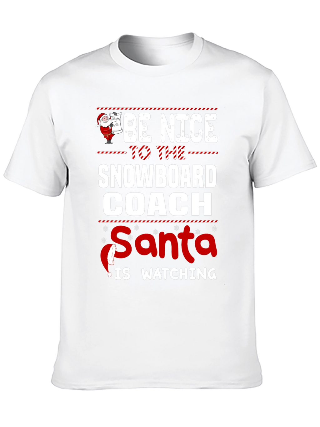 Funny Snowboard Coach Christmas T-Shirt