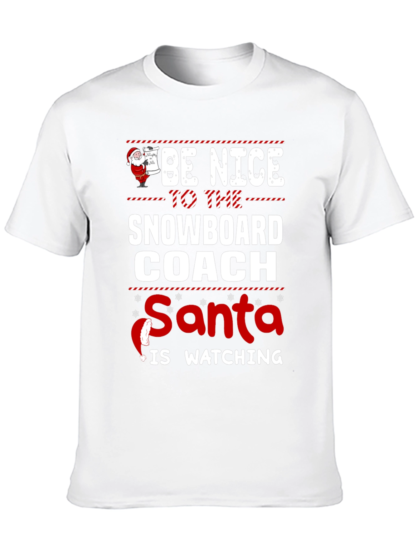 Funny Snowboard Coach Christmas T-Shirt