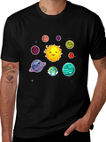 Solar System Planets Graphic T-Shirt