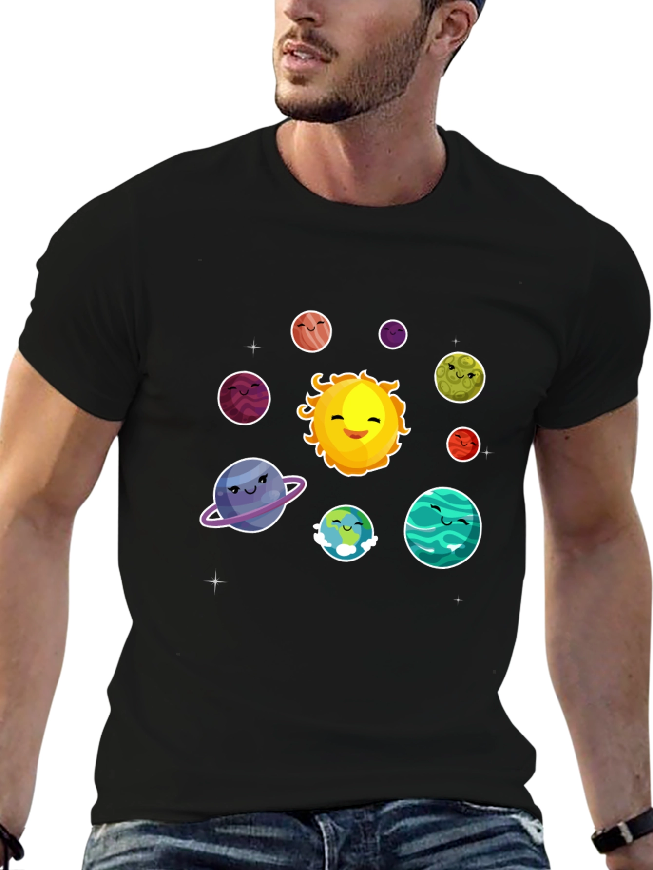 Solar System Planets Graphic T-Shirt