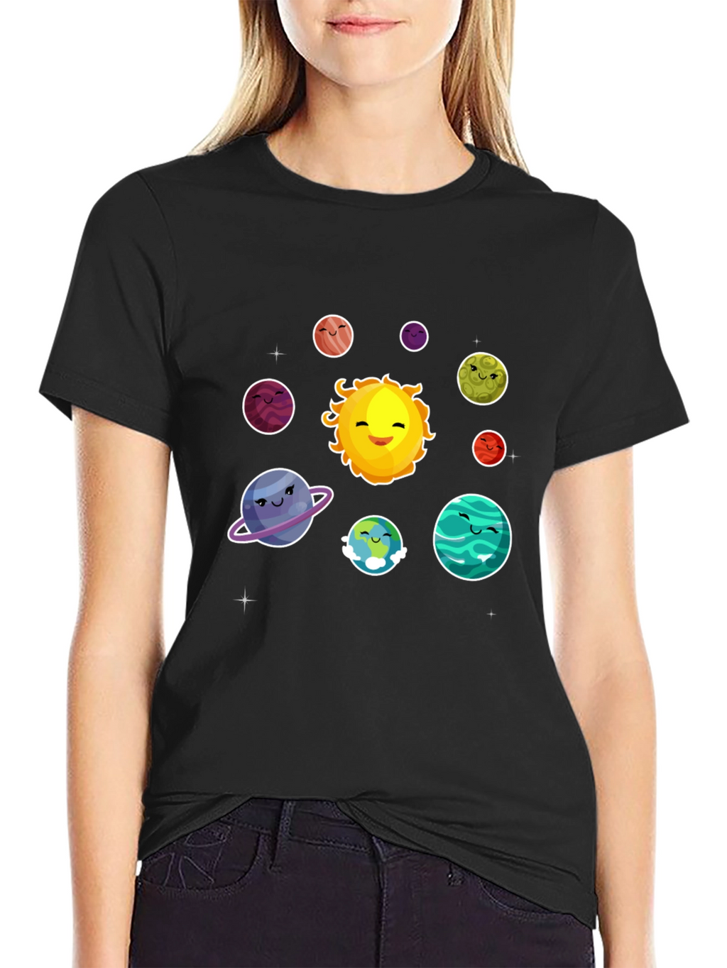 Solar System Planets Graphic T-Shirt