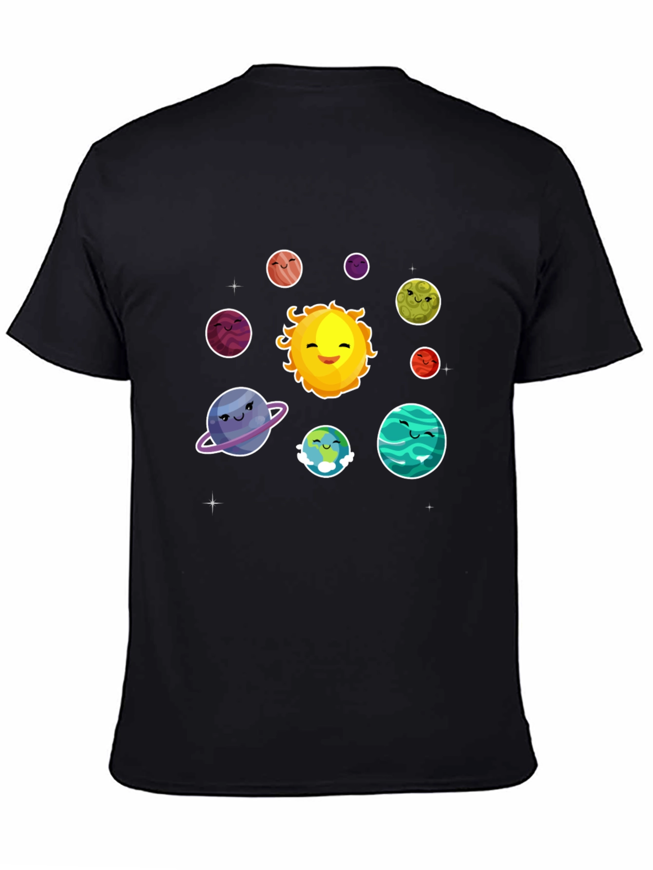 Solar System Planets Graphic T-Shirt