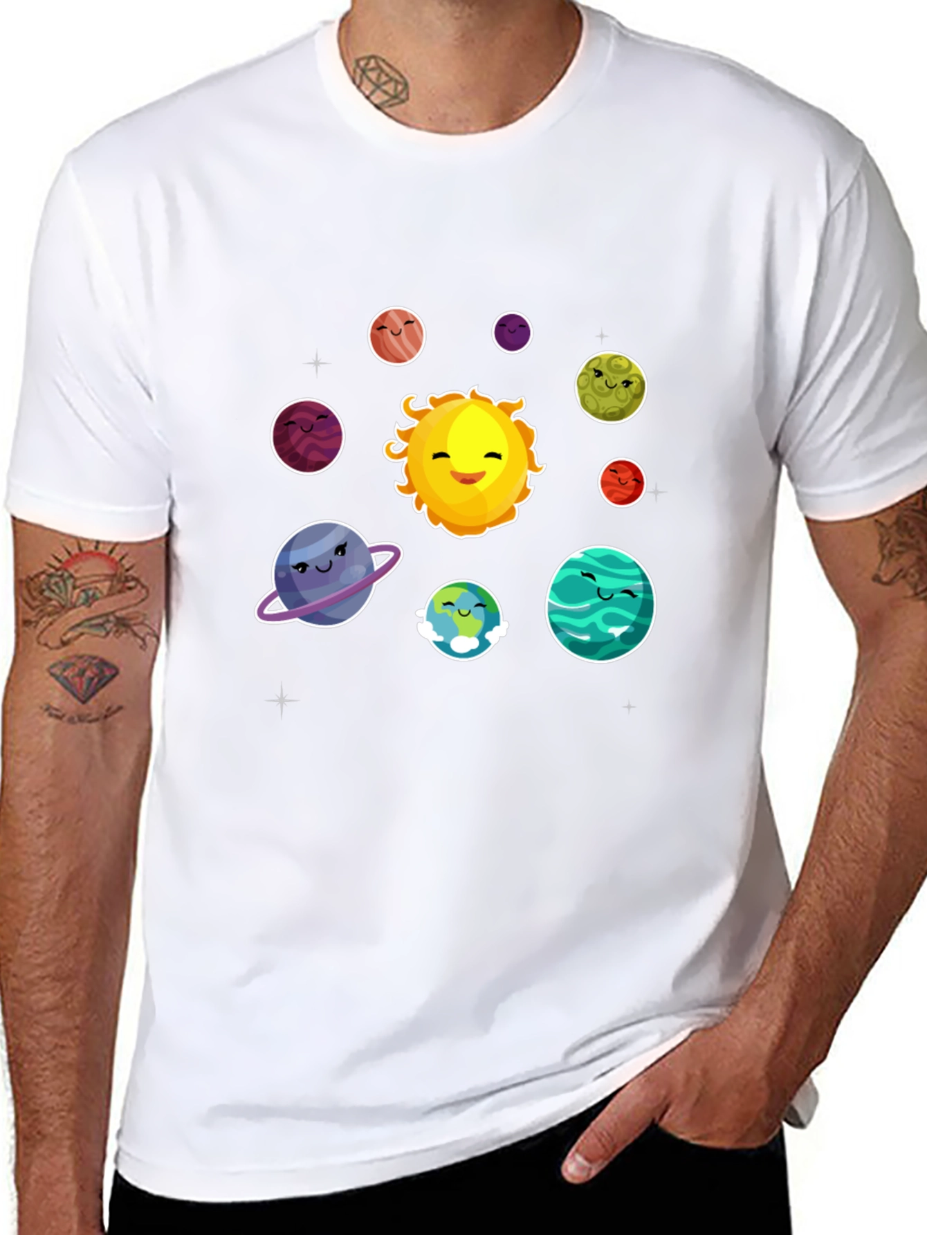 Solar System Planets Graphic T-Shirt