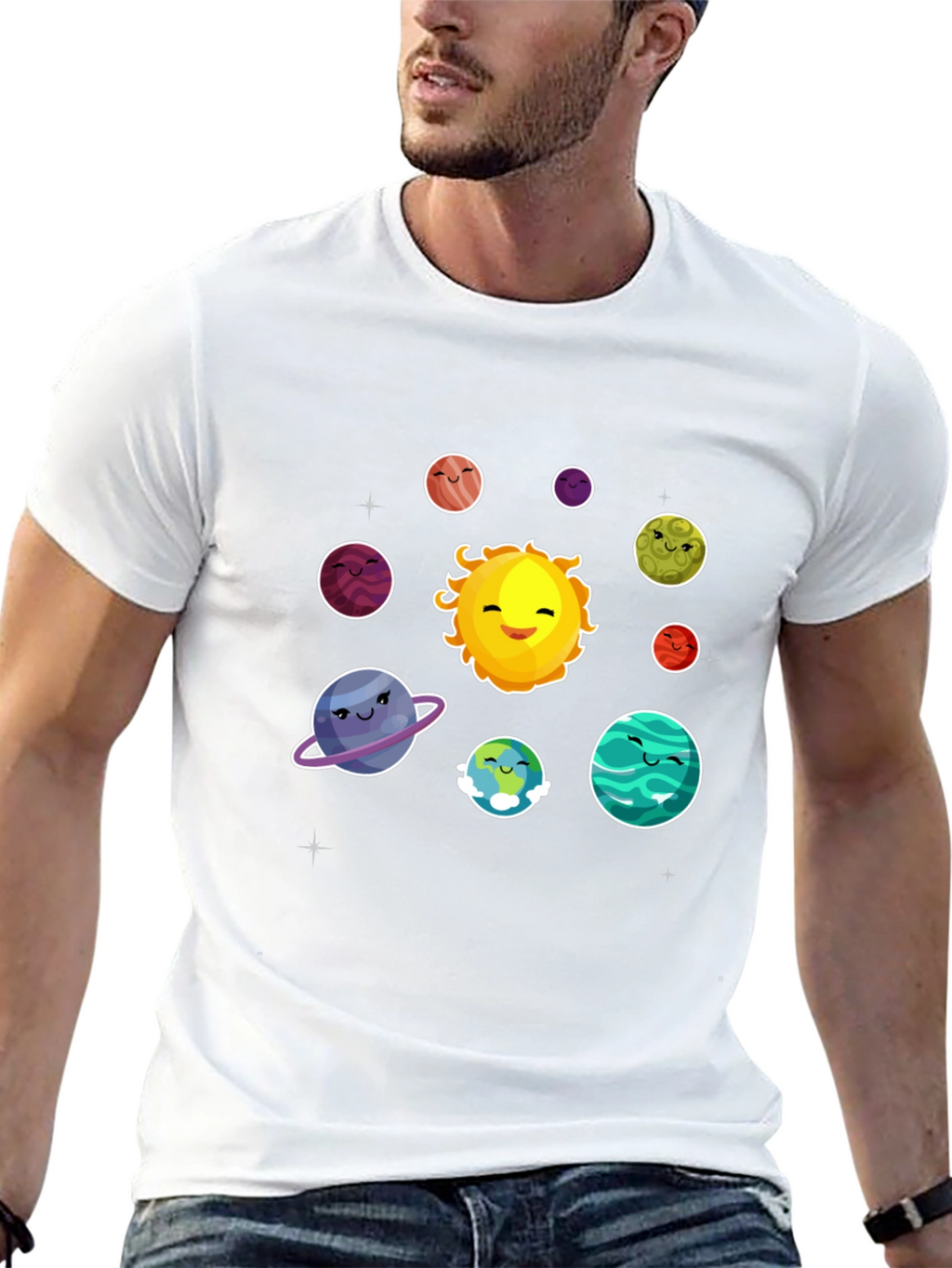 Solar System Planets Graphic T-Shirt