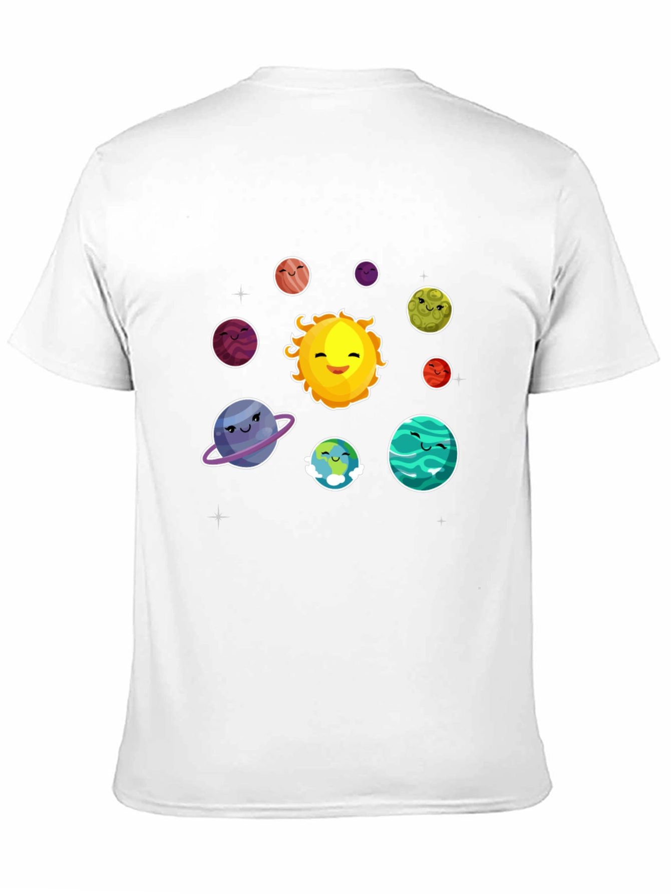 Solar System Planets Graphic T-Shirt