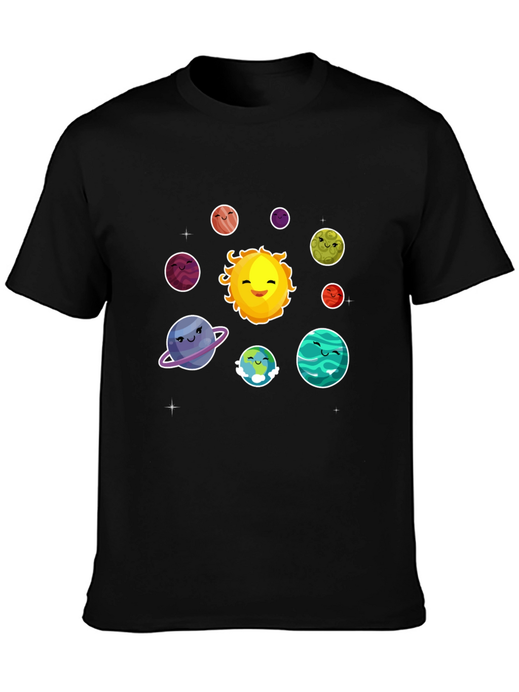 Solar System Planets Graphic T-Shirt