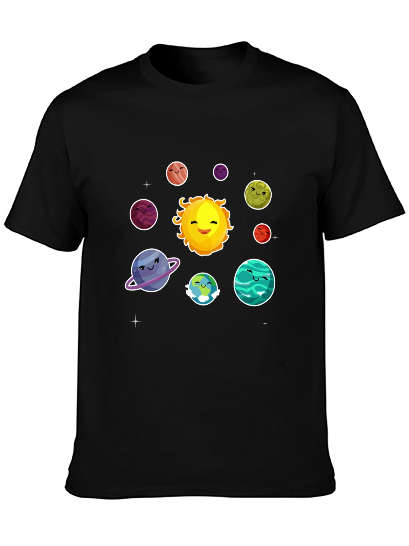 Solar System Planets Graphic T-Shirt