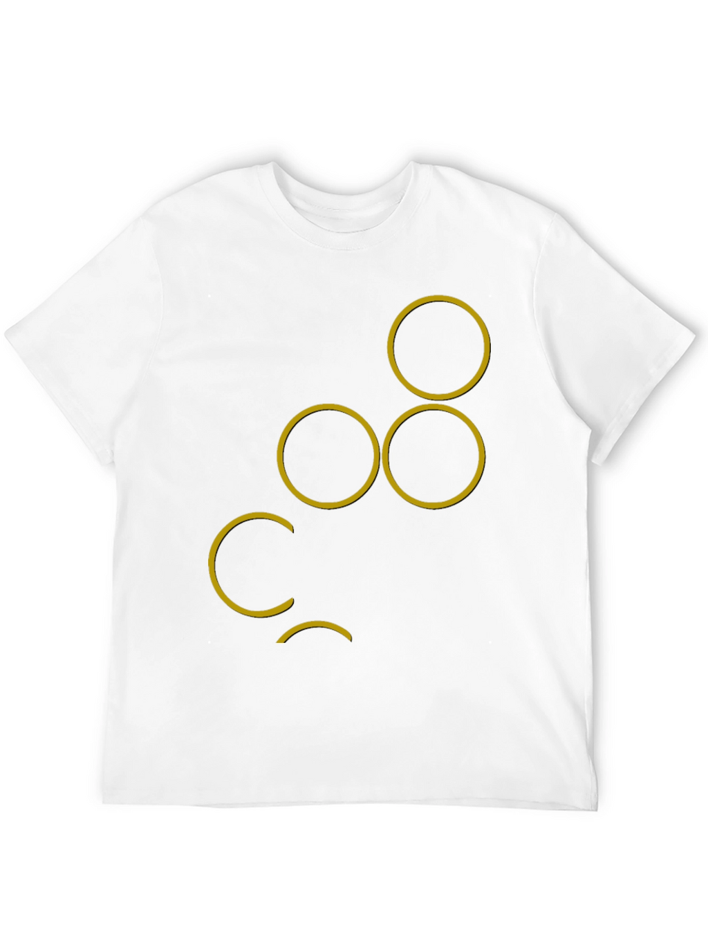 Abstract Circle Design T-Shirt