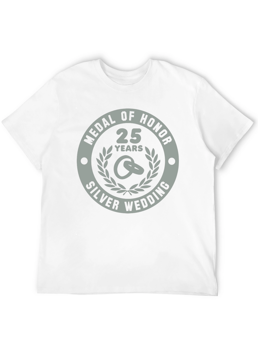 25th Silver Wedding Anniversary Medal of Honor T-Shirt