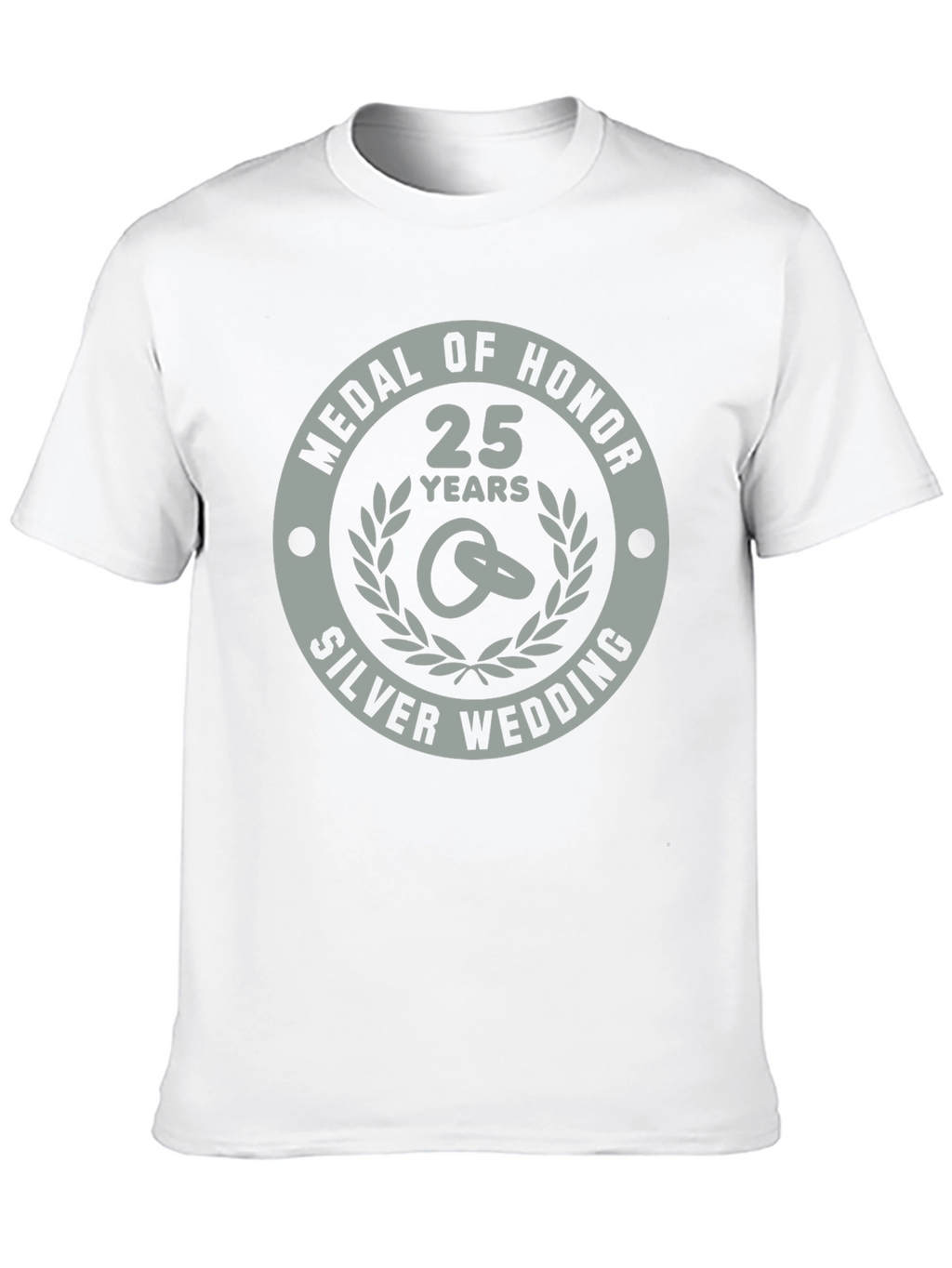 25th Silver Wedding Anniversary Medal of Honor T-Shirt