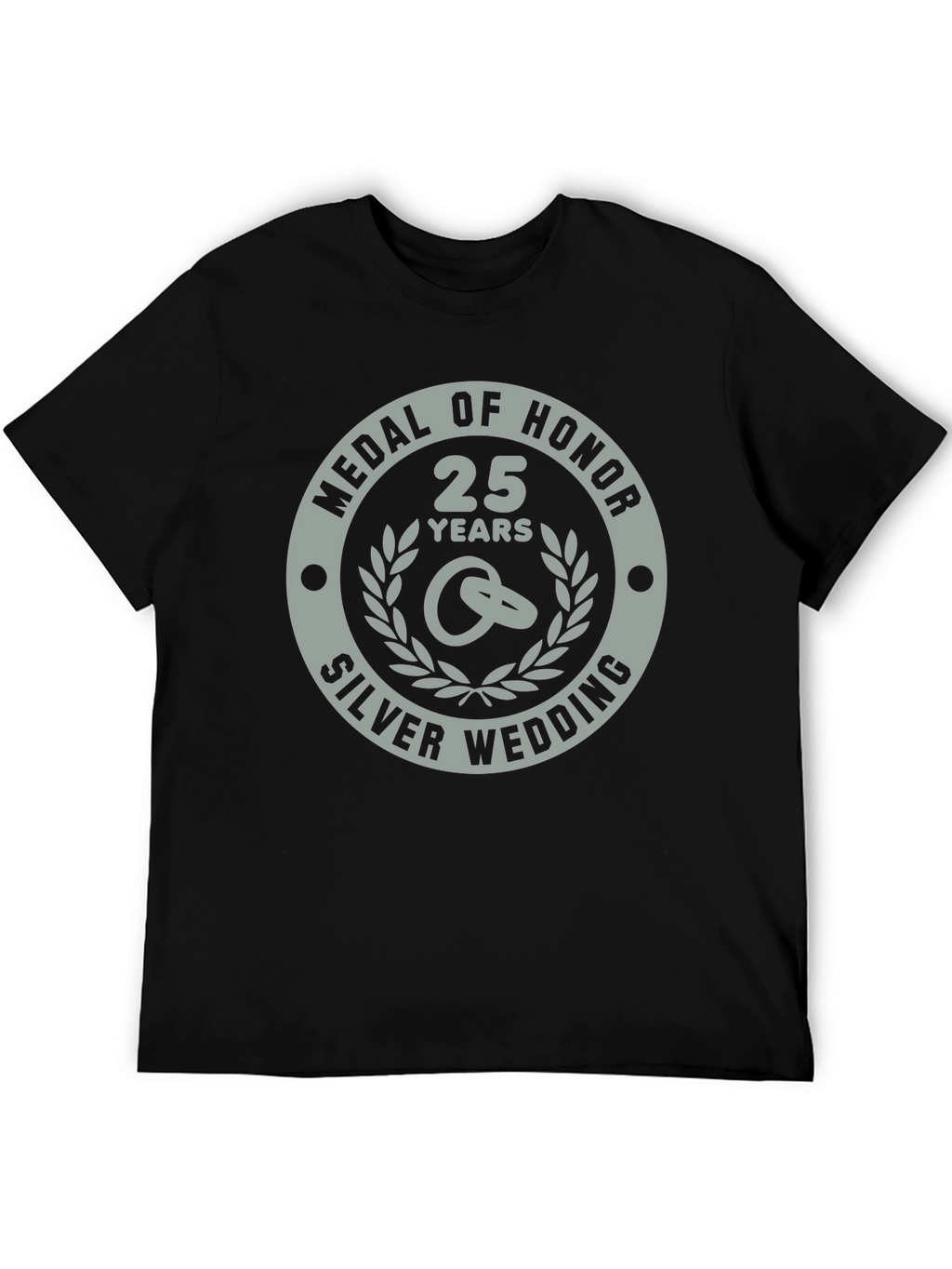 25th Silver Wedding Anniversary Medal of Honor T-Shirt