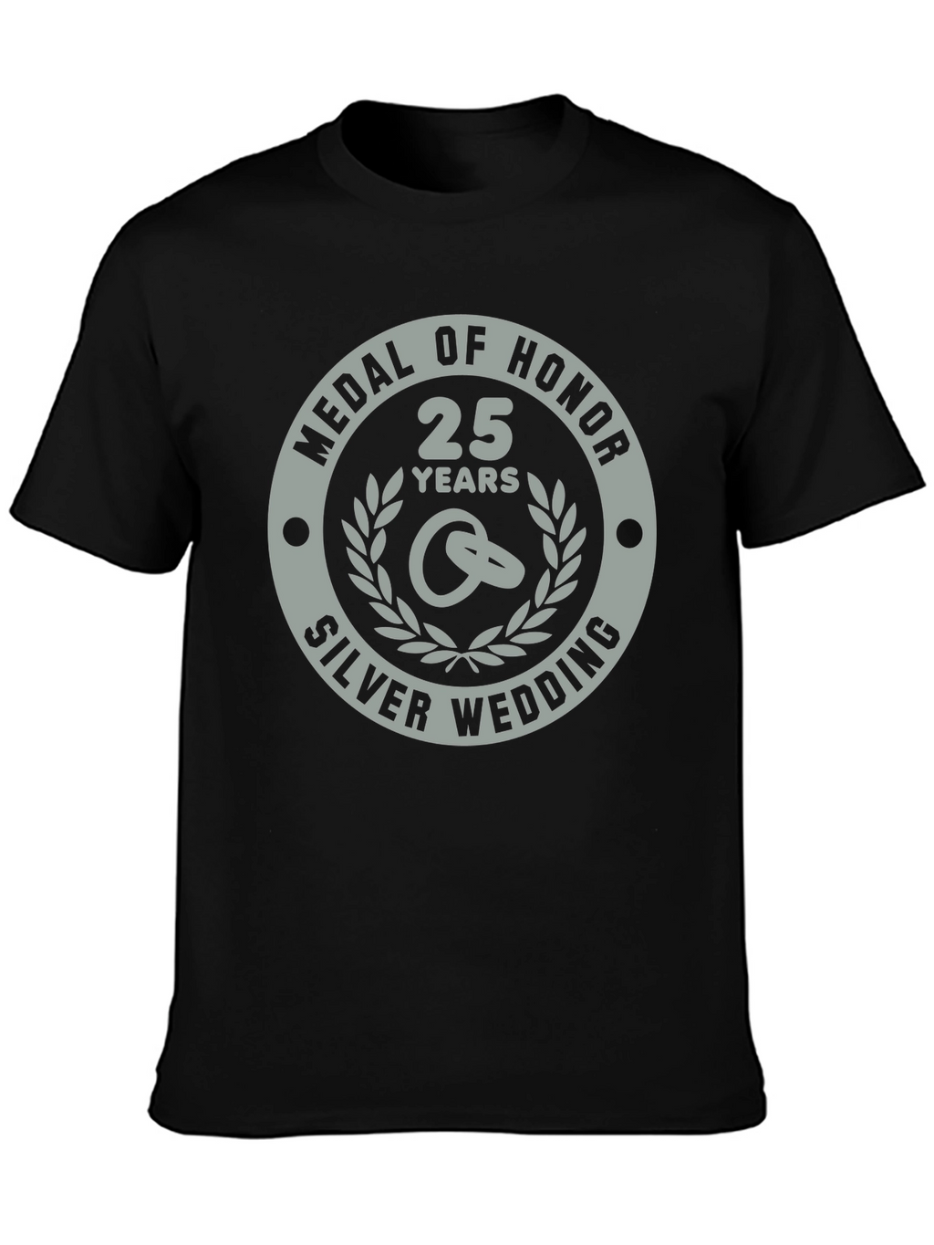 25th Silver Wedding Anniversary Medal of Honor T-Shirt