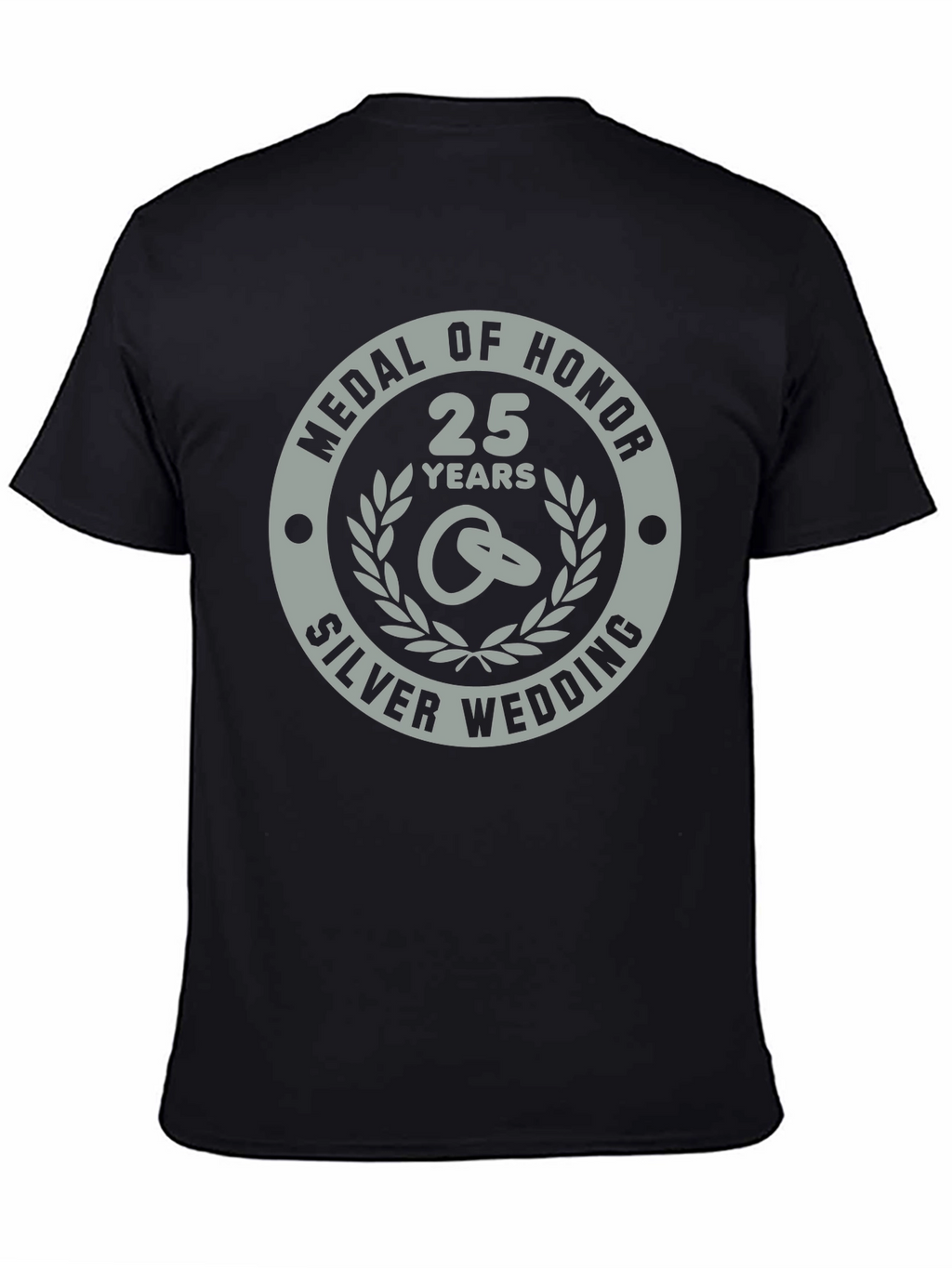 25th Silver Wedding Anniversary Medal of Honor T-Shirt