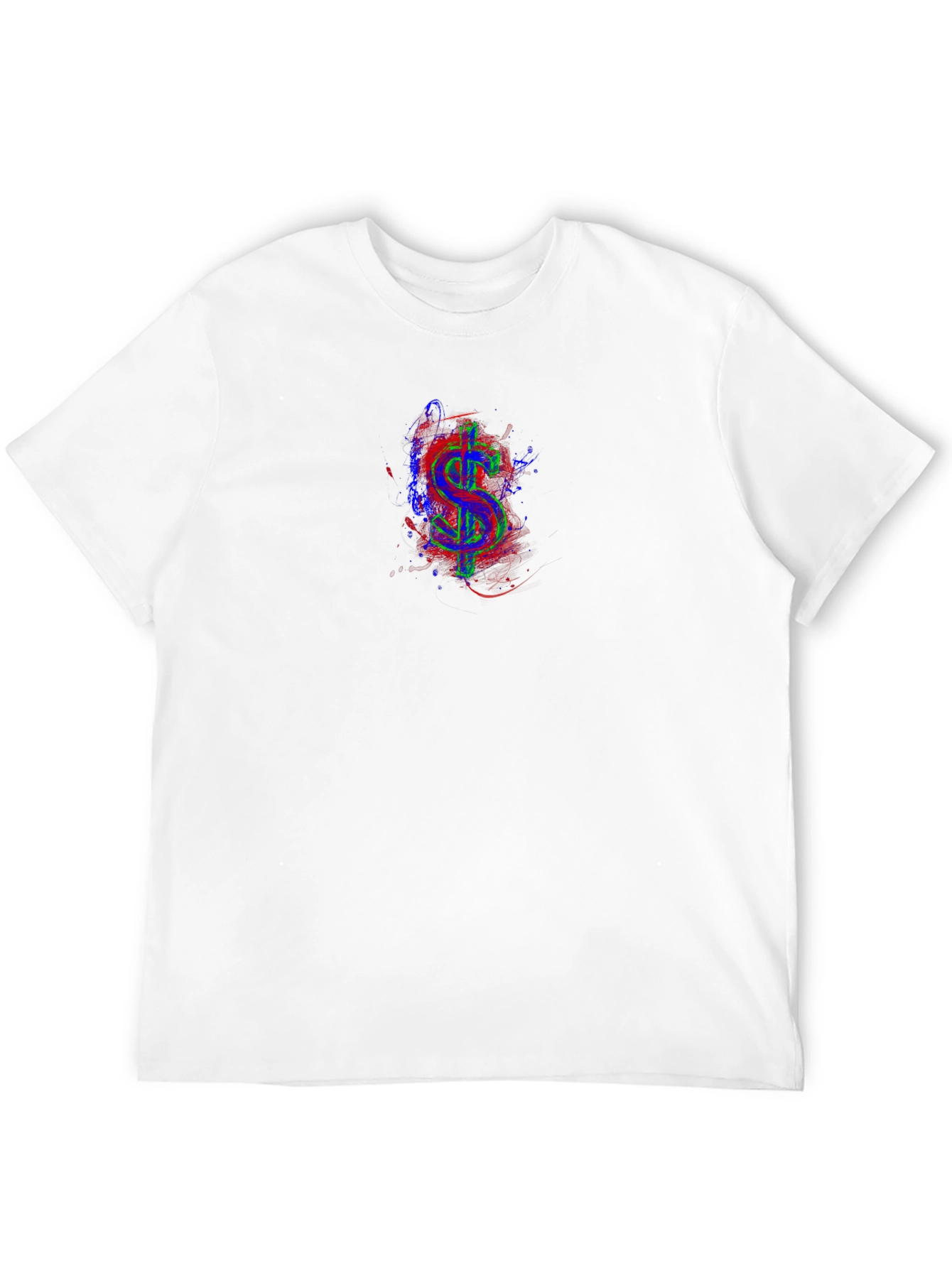 Vibrant Dollar Sign Graphic Tee