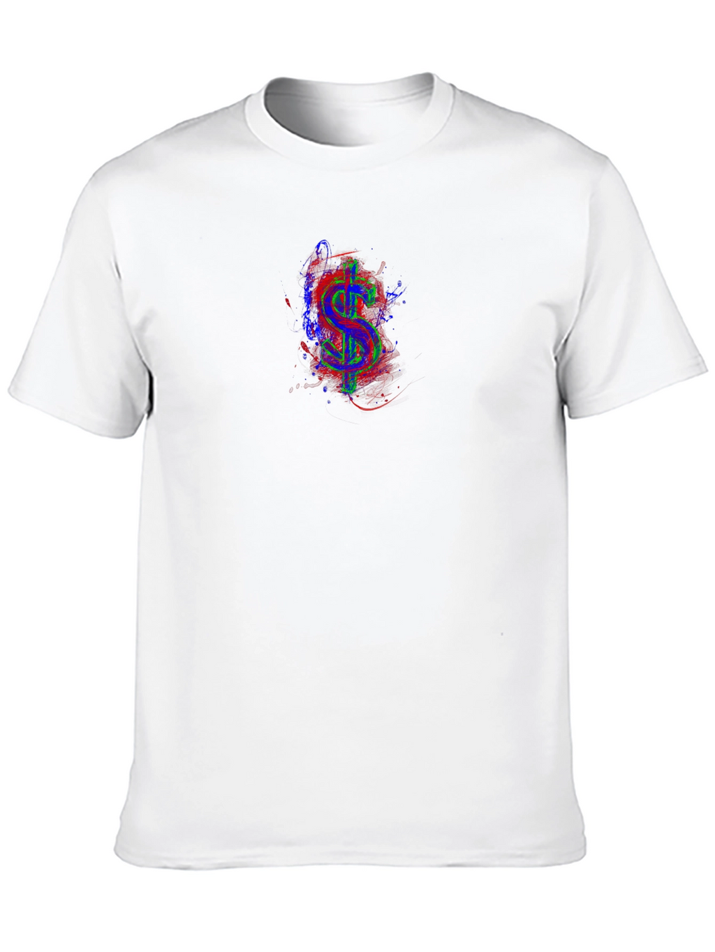 Vibrant Dollar Sign Graphic Tee