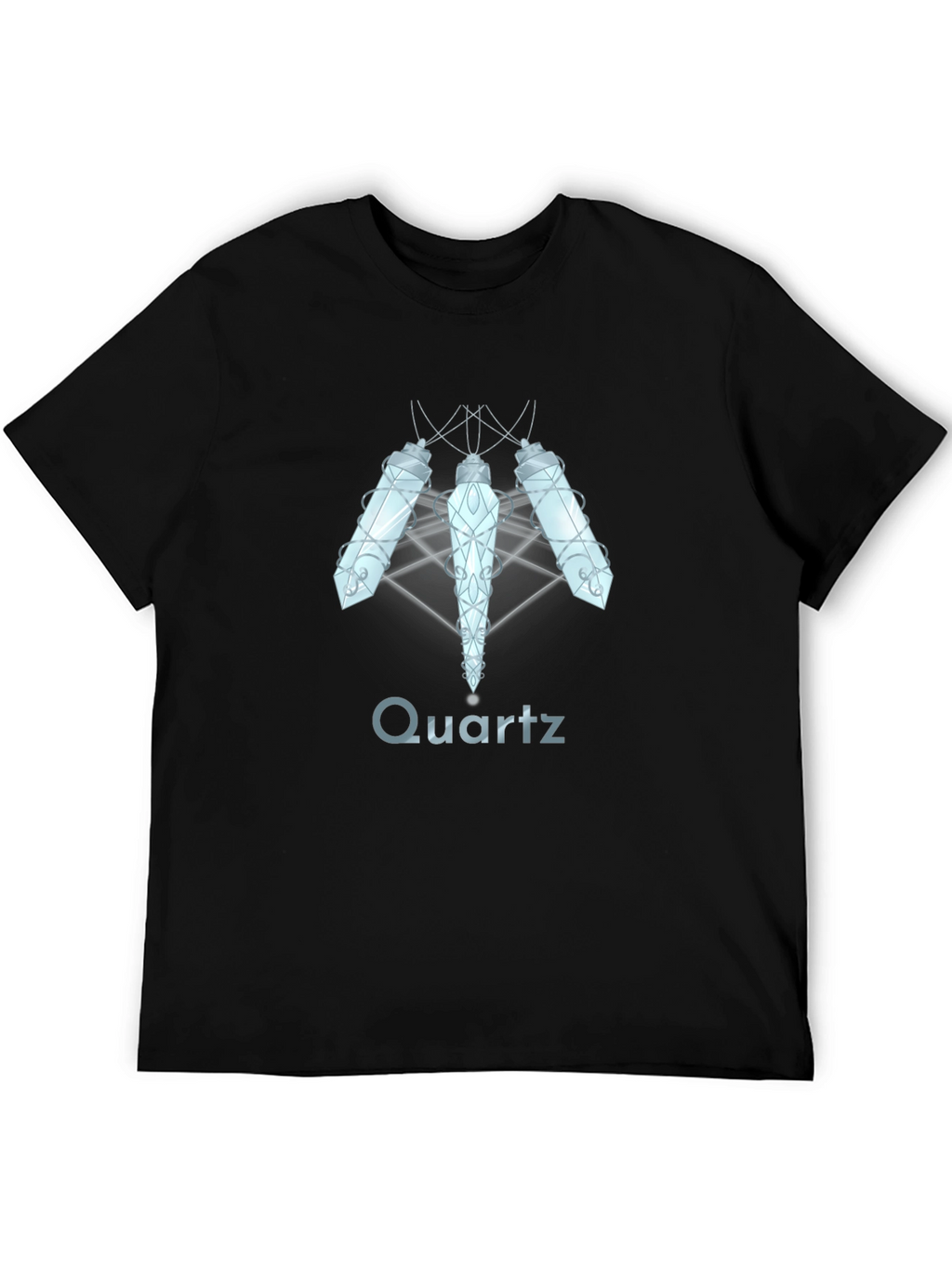 Quartz Crystal Design Graphic T-Shirt