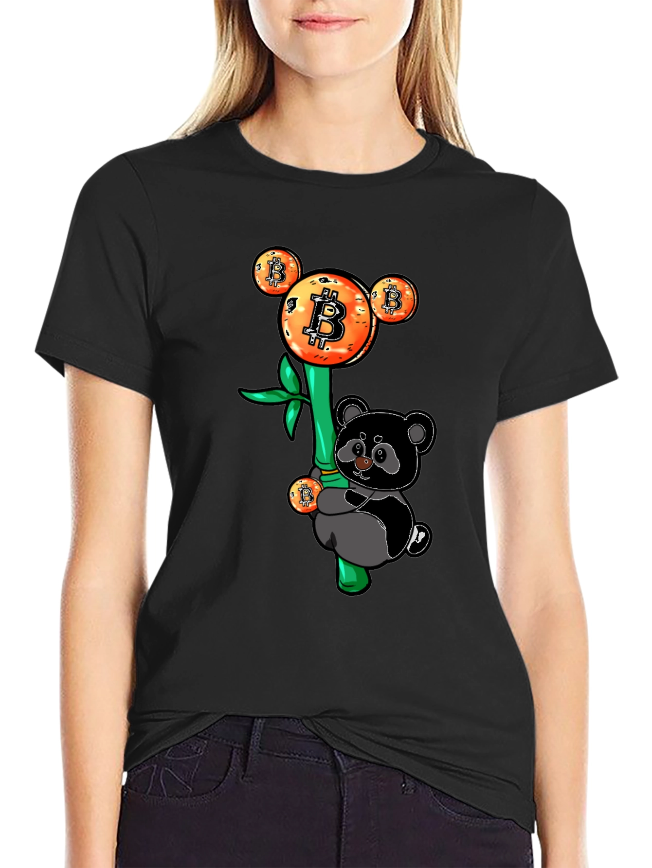 Bitcoin Panda Tee - Crypto Inspired Design