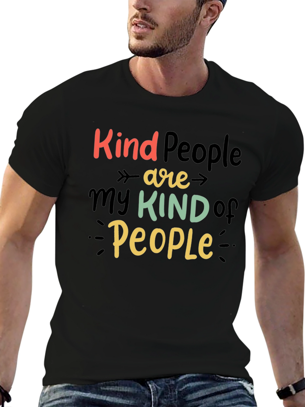 Kind People Graphic Tee - Positive Vibes T-Shirt