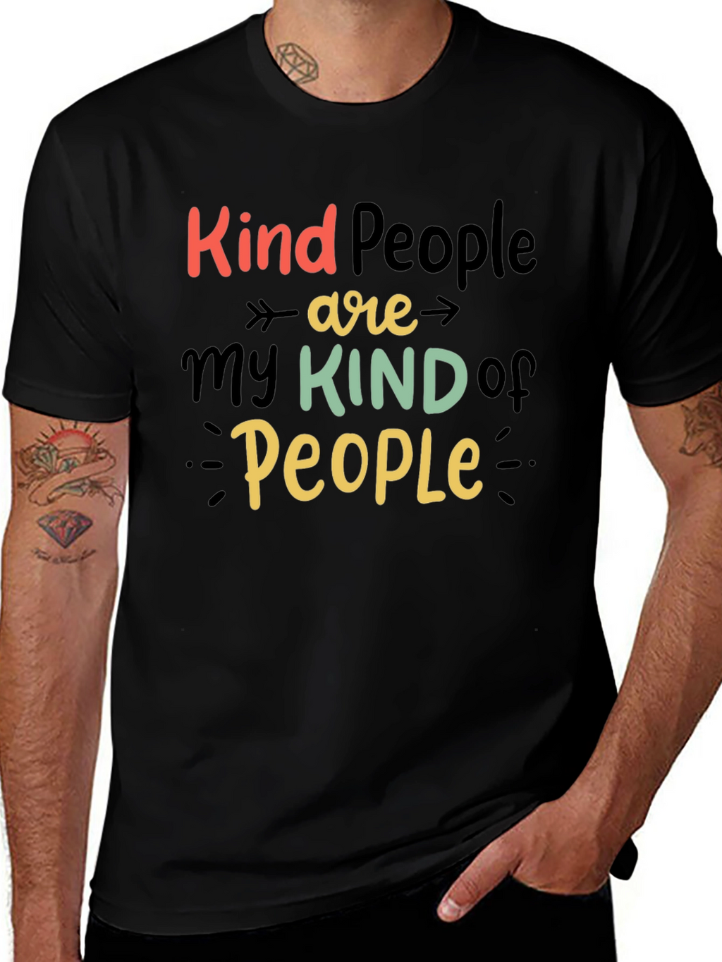 Kind People Graphic Tee - Positive Vibes T-Shirt