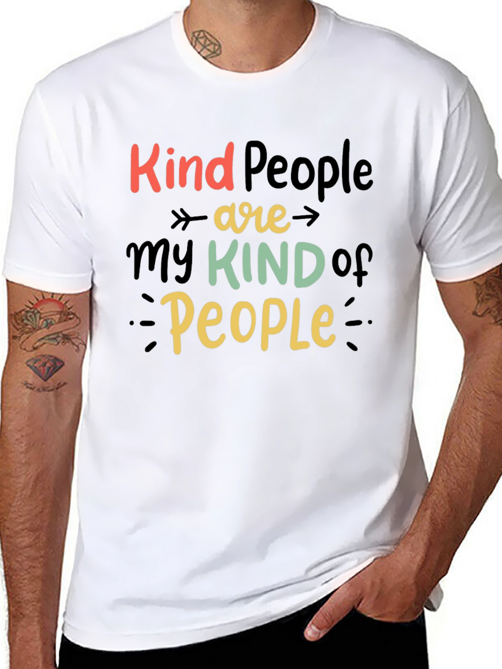 Kind People Graphic Tee - Positive Vibes T-Shirt