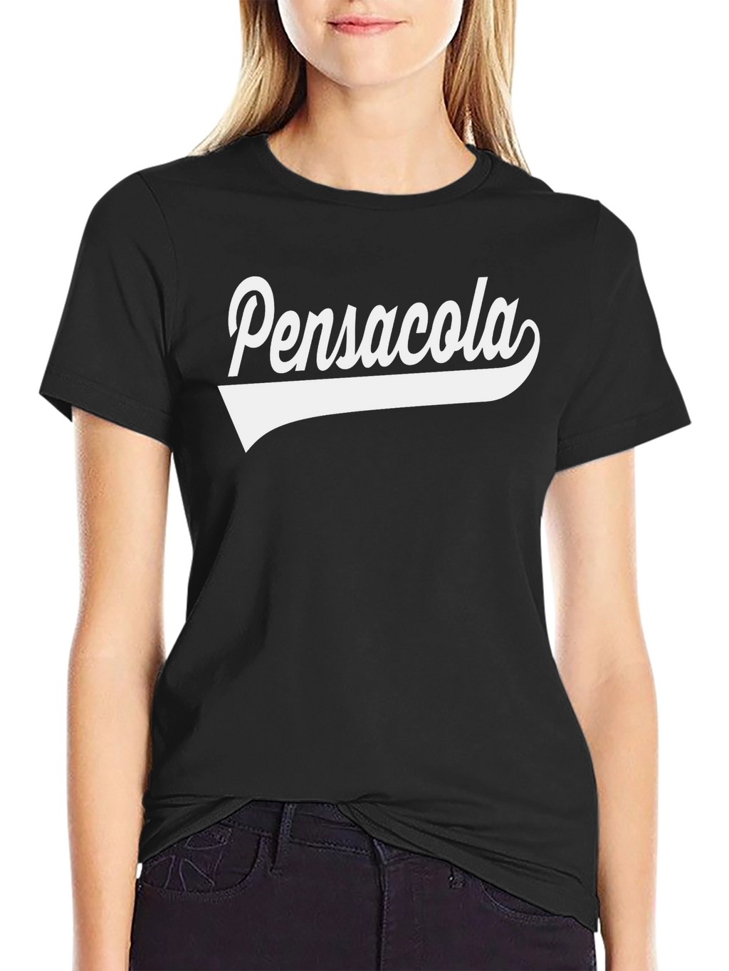 Pensacola Graphic Tee - Retro Style Black T-Shirt