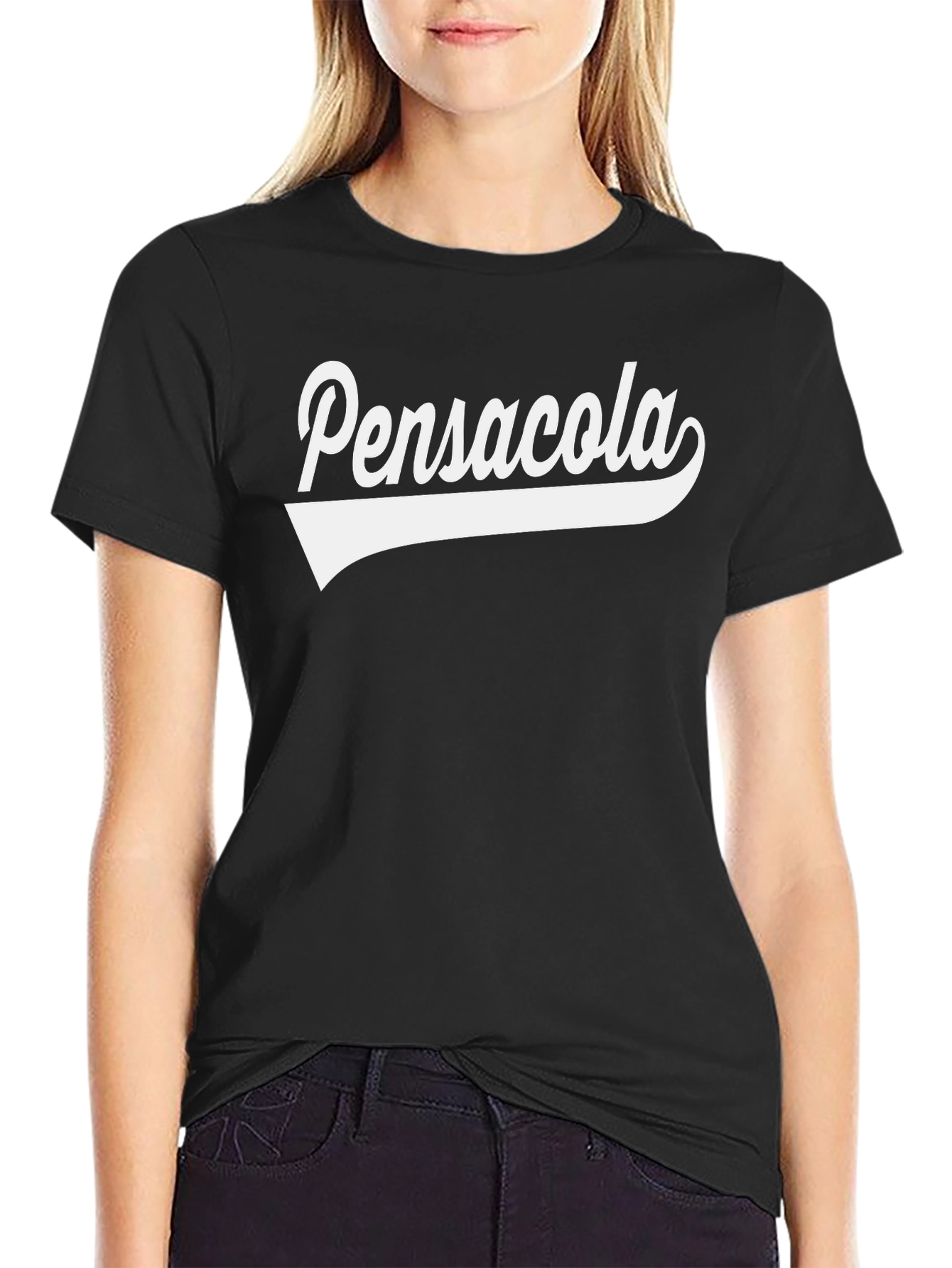 Pensacola Graphic Tee - Retro Style Black T-Shirt