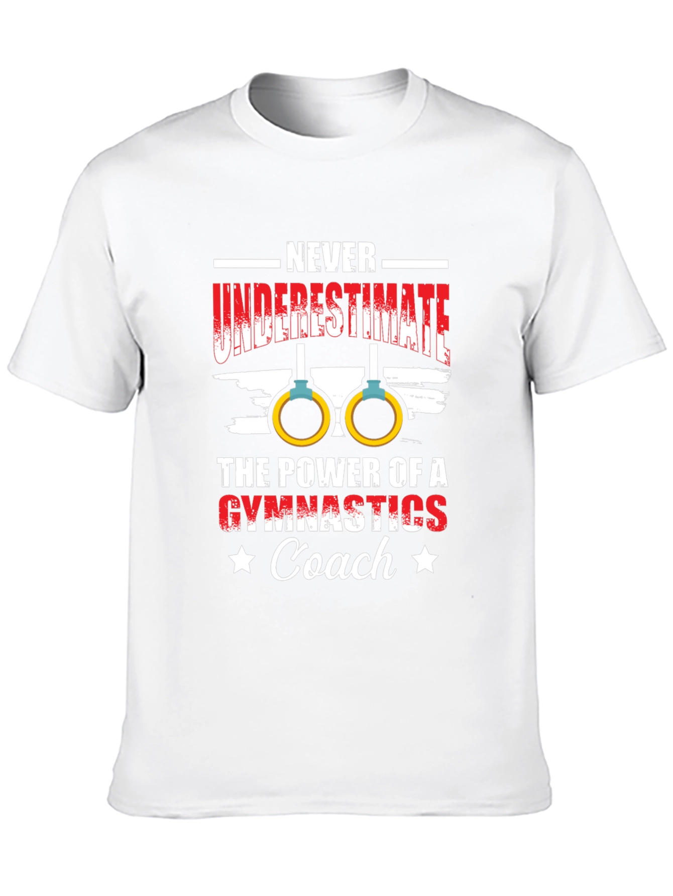 Gymnastics Coach T-Shirt - Never Underestimate the Power