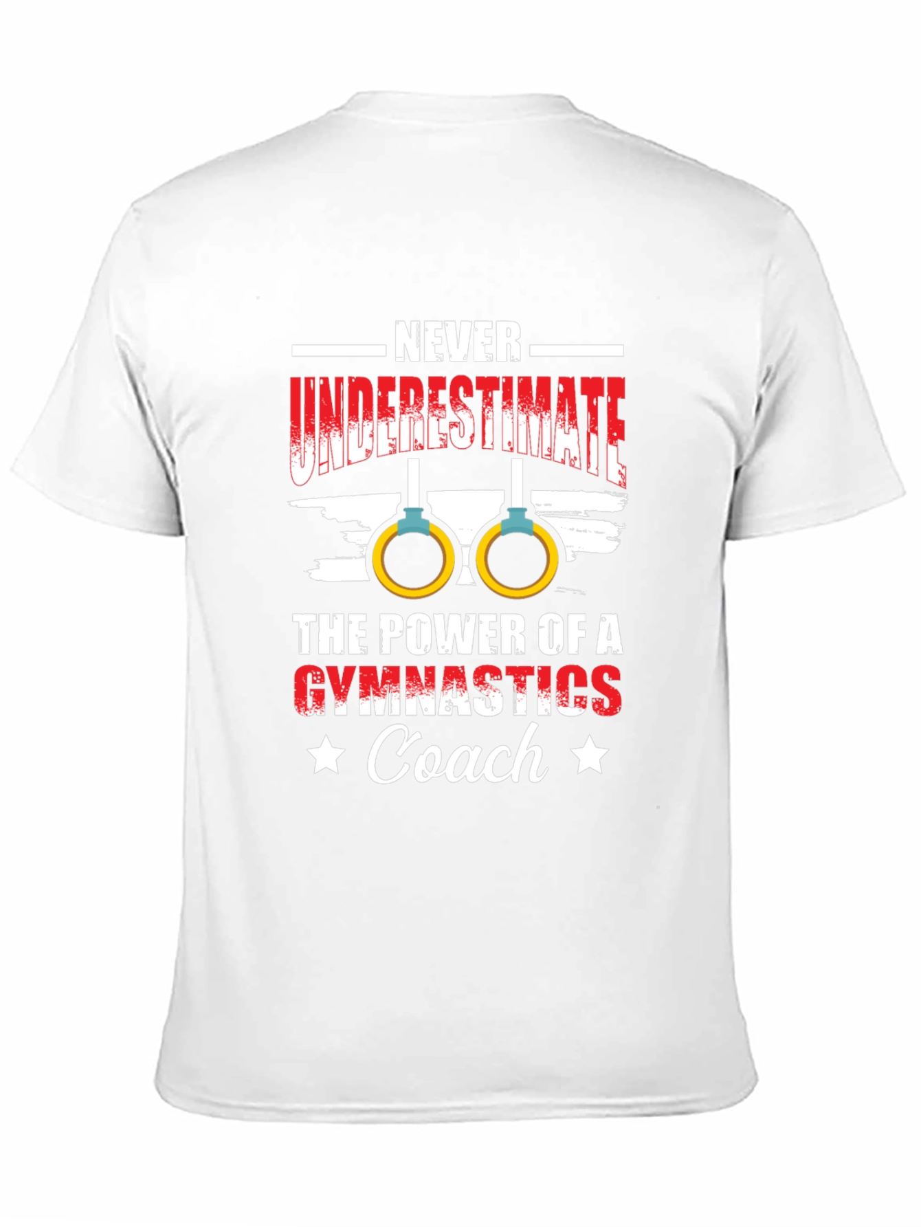 Gymnastics Coach T-Shirt - Never Underestimate the Power