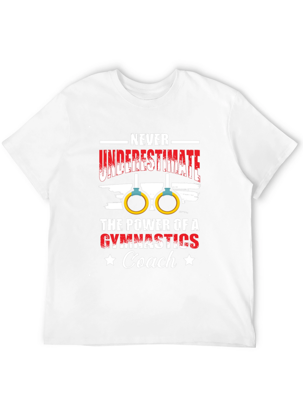 Gymnastics Coach T-Shirt - Never Underestimate the Power