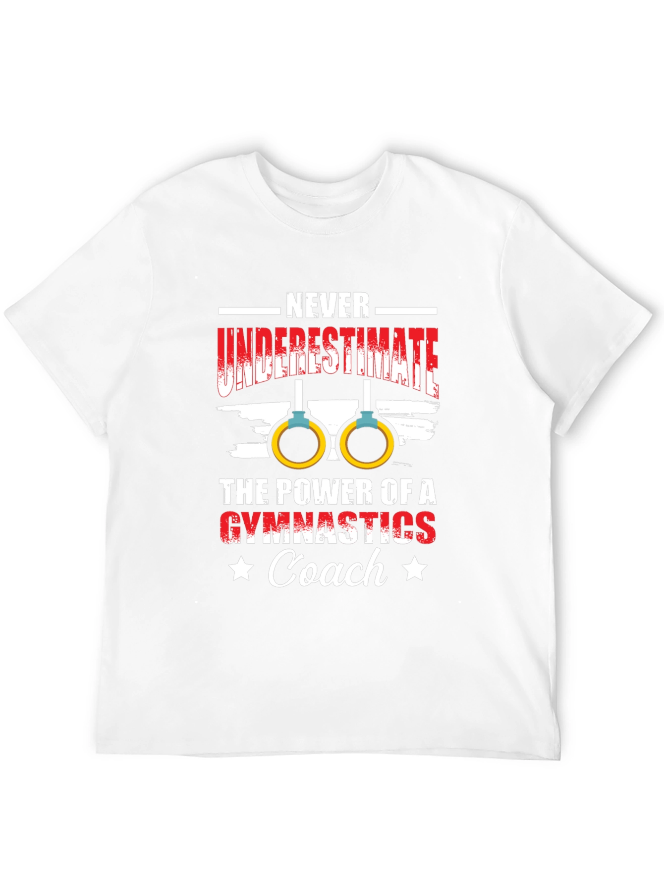 Gymnastics Coach T-Shirt - Never Underestimate the Power