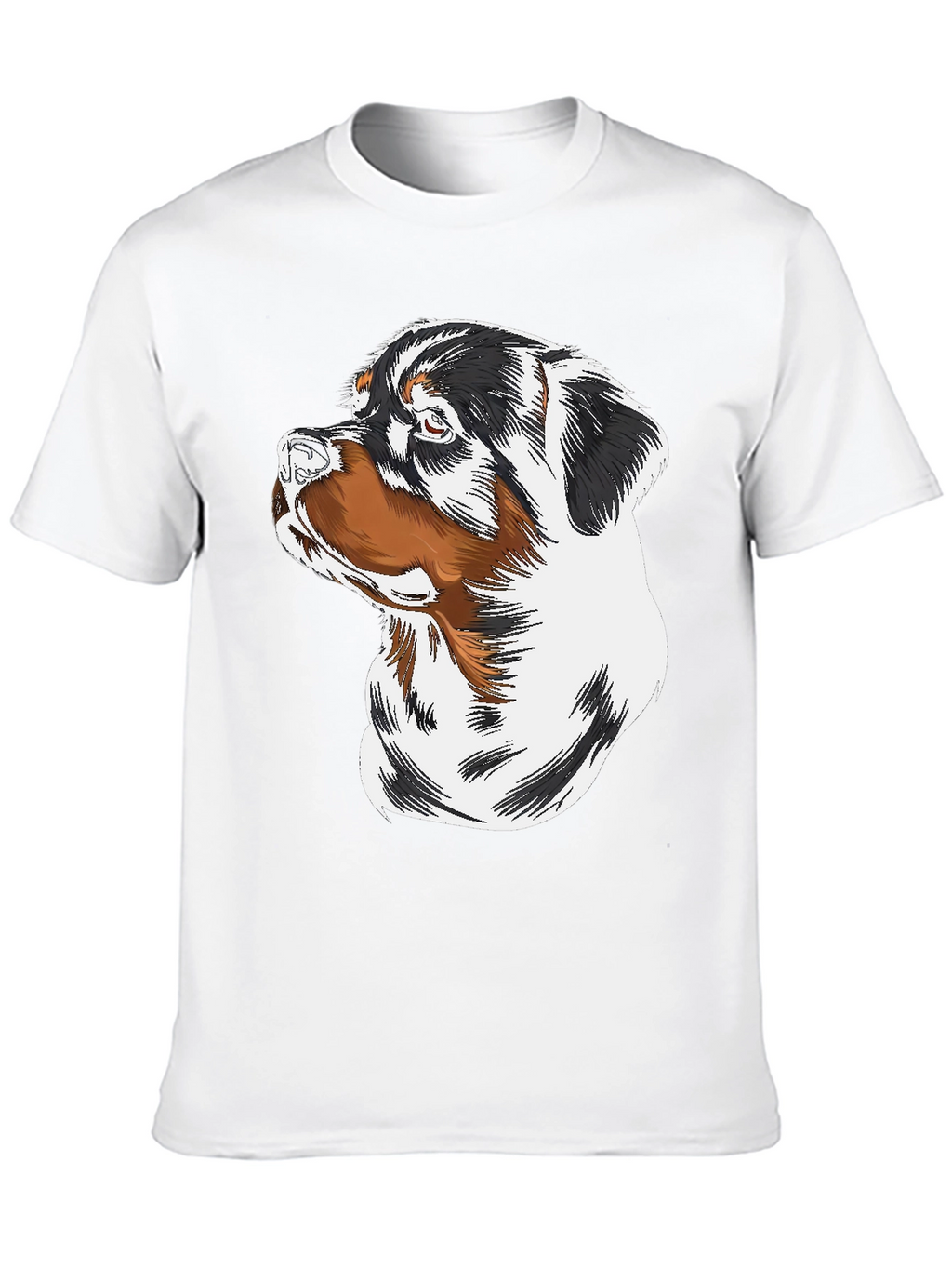Rottweiler Dog Graphic Black T-Shirt
