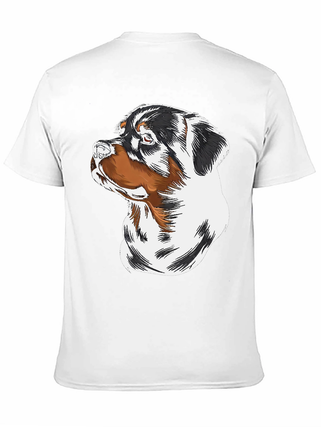 Rottweiler Dog Graphic Black T-Shirt