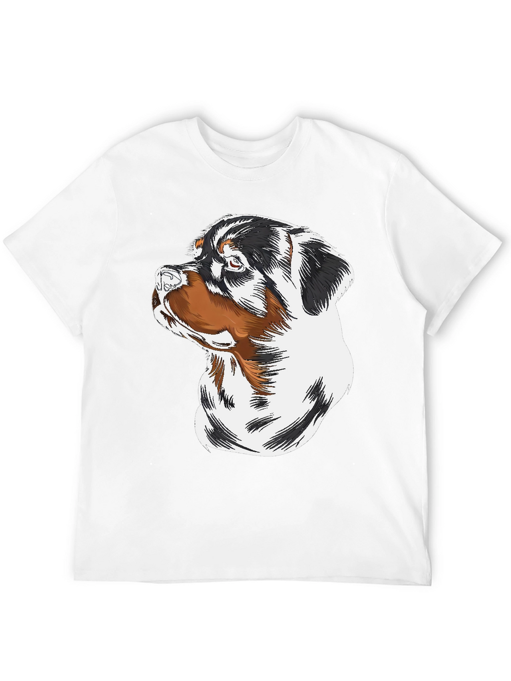 Rottweiler Dog Graphic Black T-Shirt